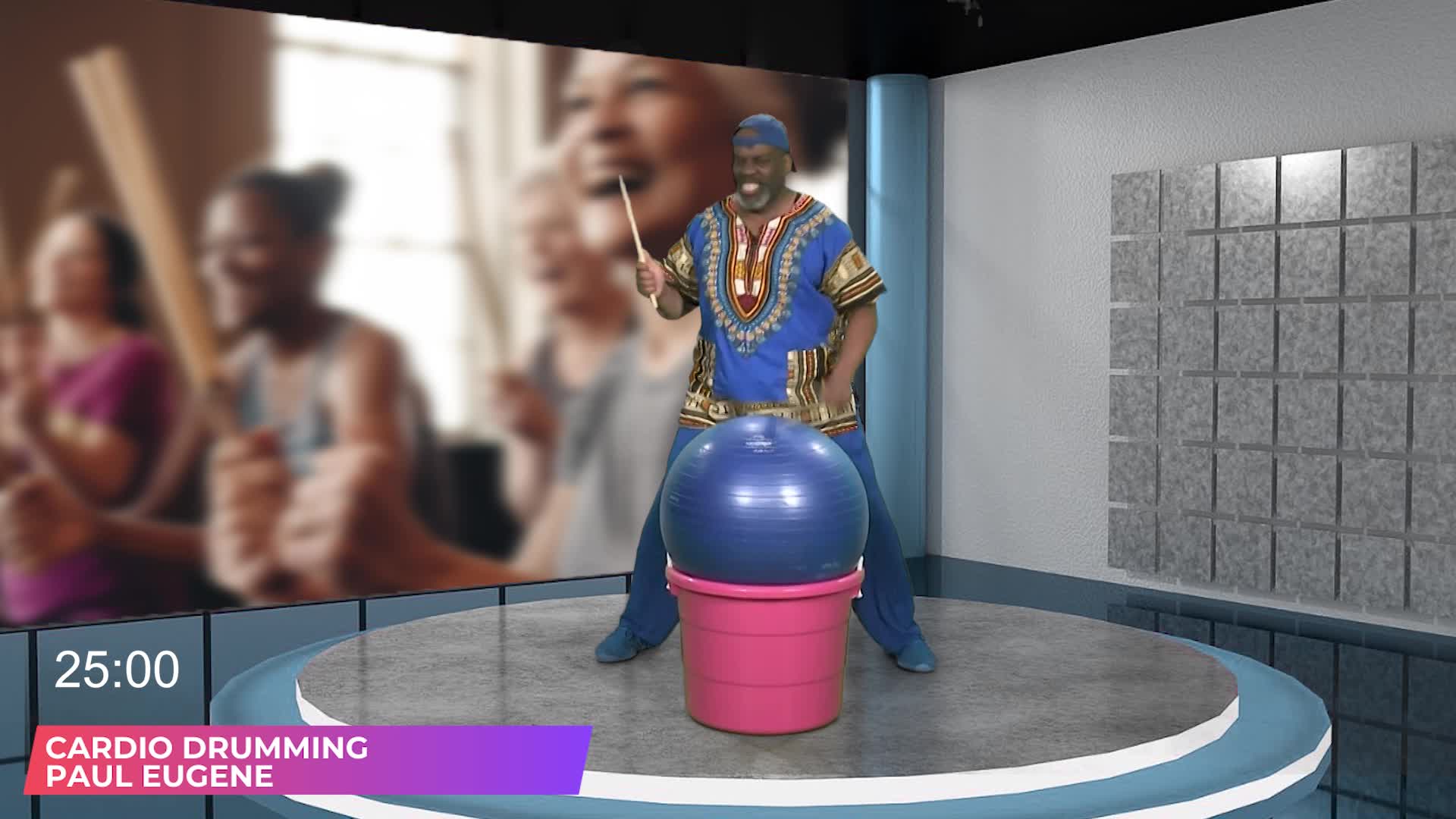 Exercising with Paul Eugene: Senior Fitness - Cardio Drumming