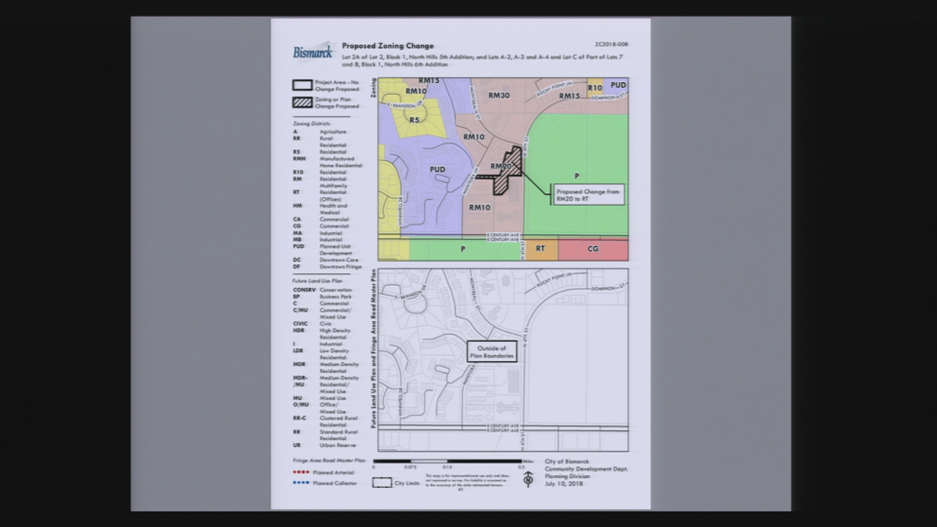 Bismarck City Planning & Zoning Replay 8/22/18