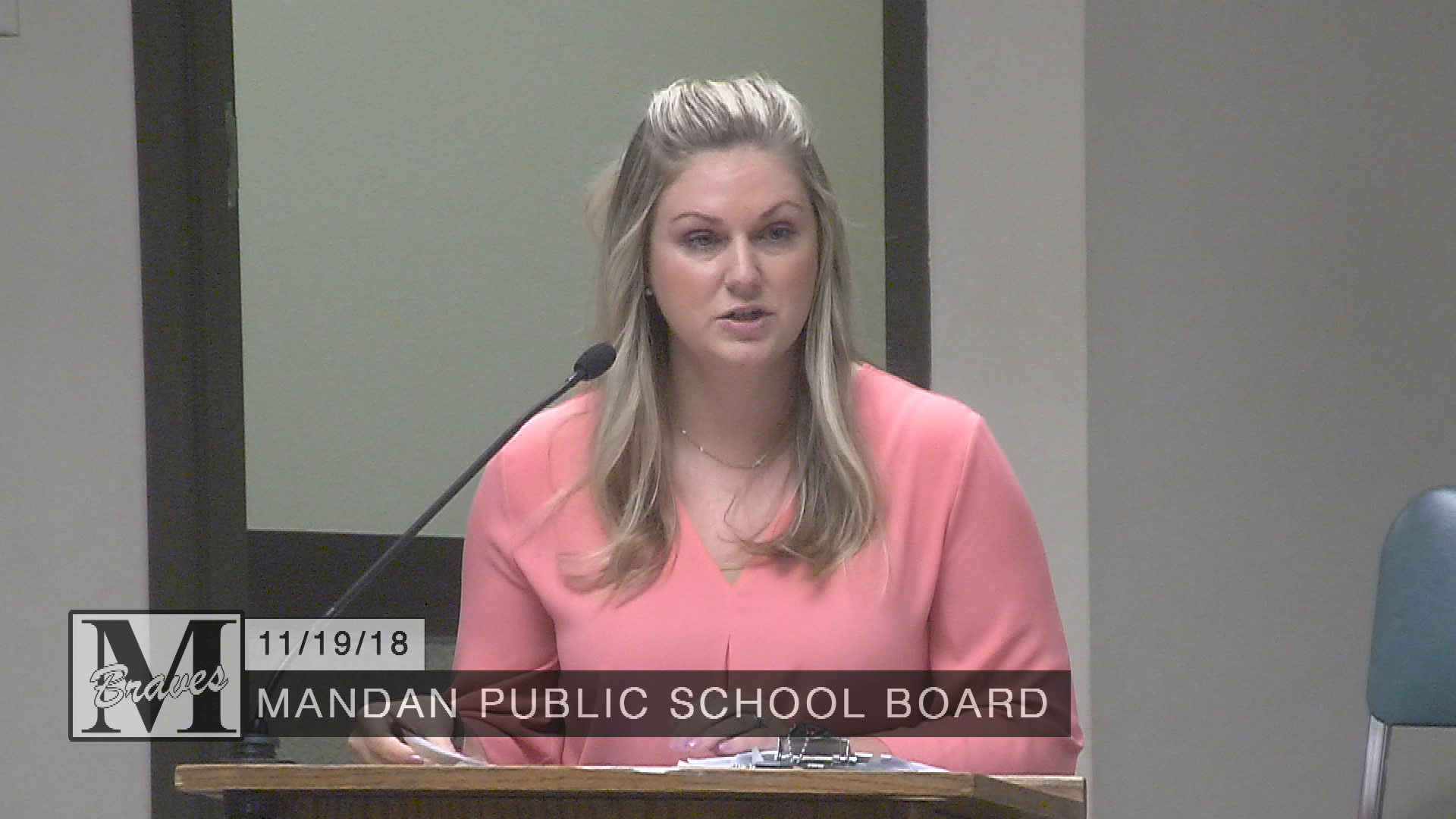 Mandan School Board Replay 11/19/18
