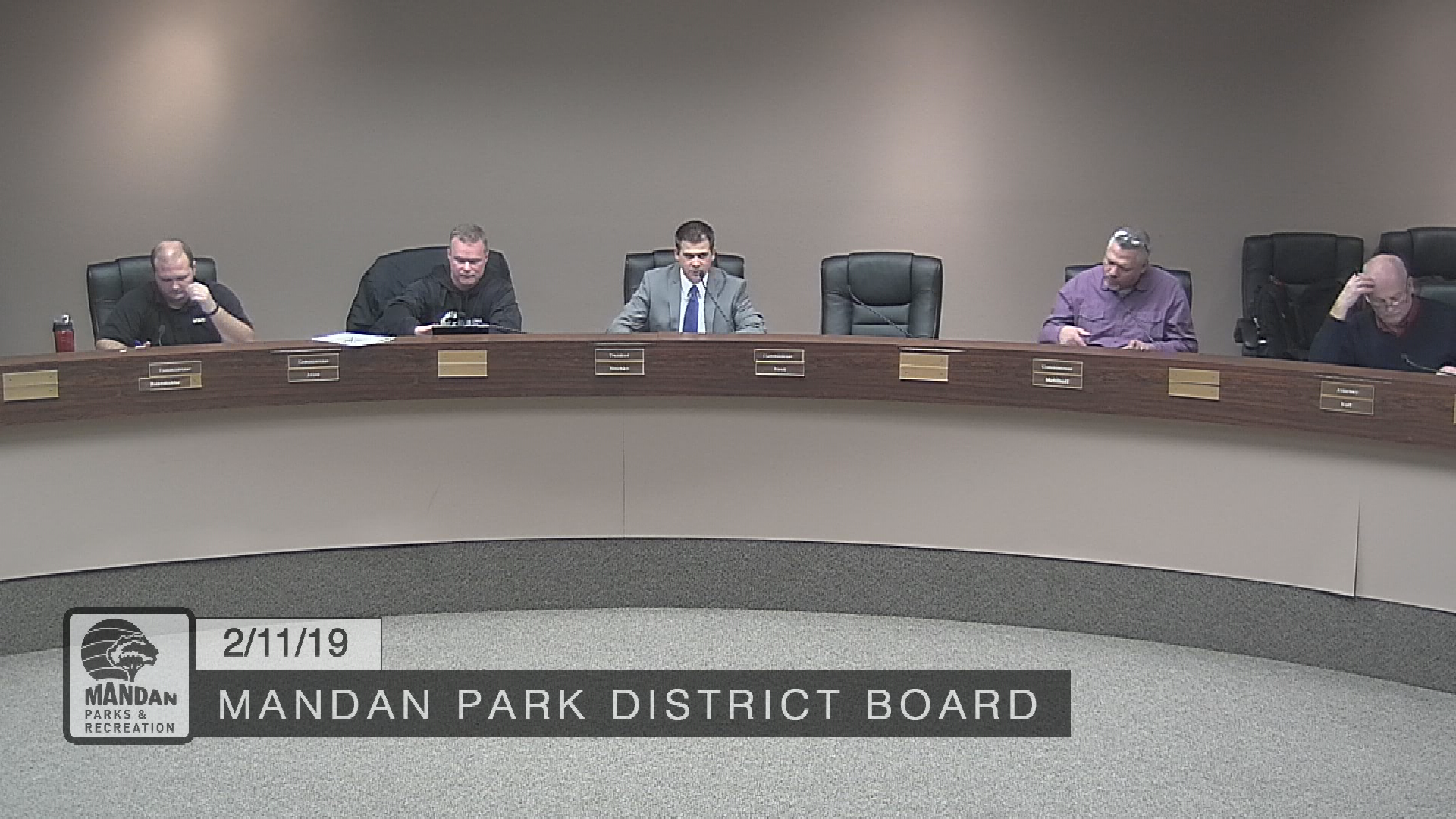 Mandan Park Board Replay 2/11/19