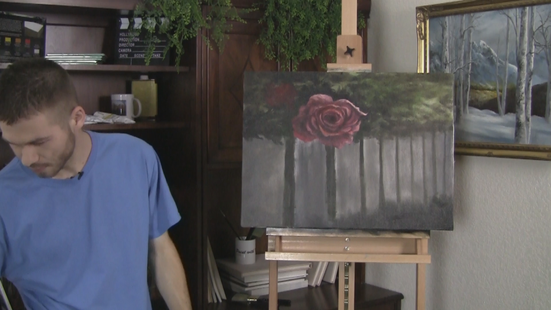Paint with Kevin - Roses Over the Fence