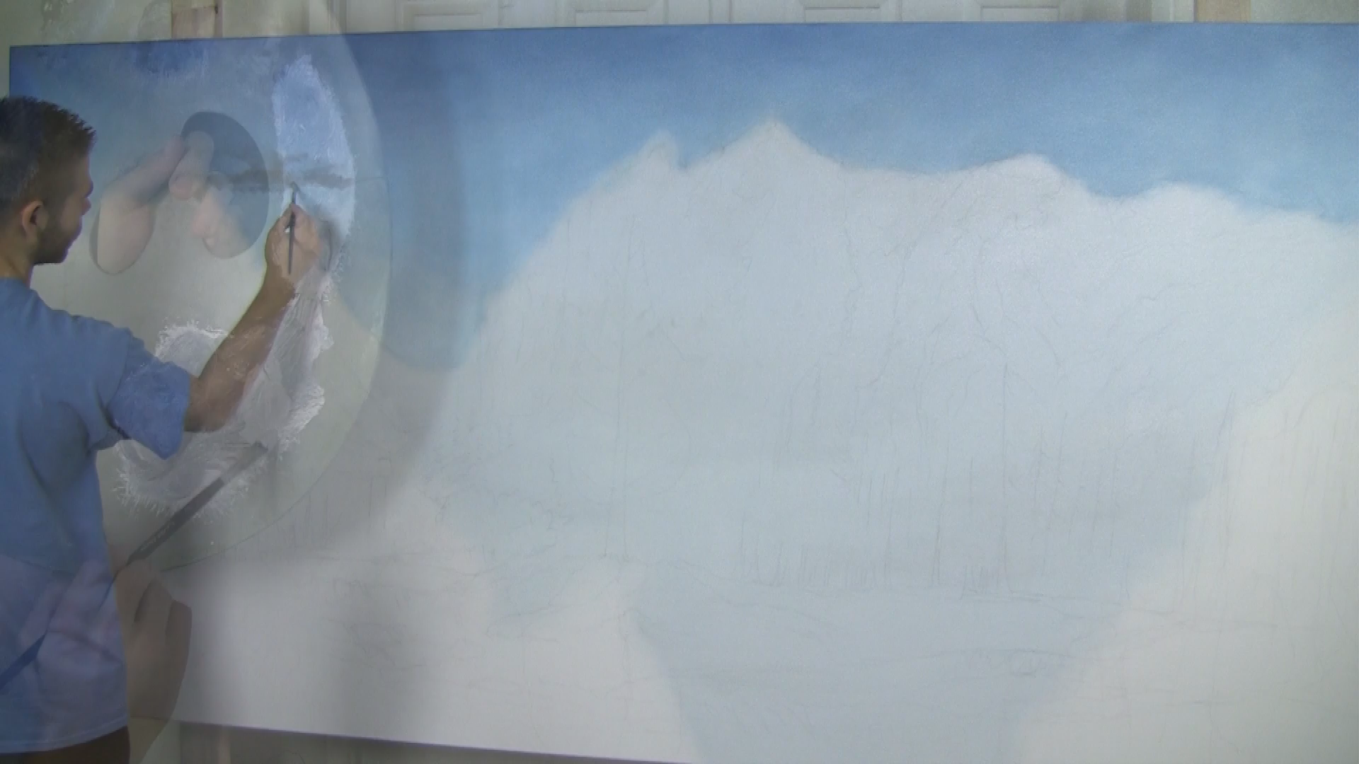 Paint with Kevin - Sunlit Mountains