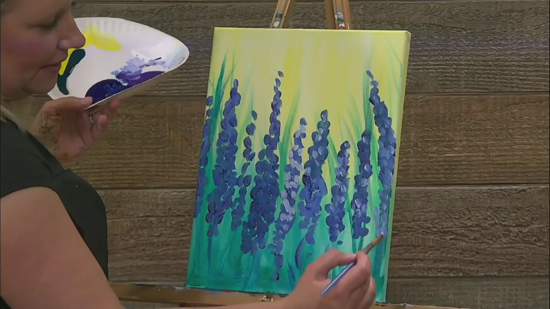 Brush Tips with Cheri - Spring Flowers in the Grass