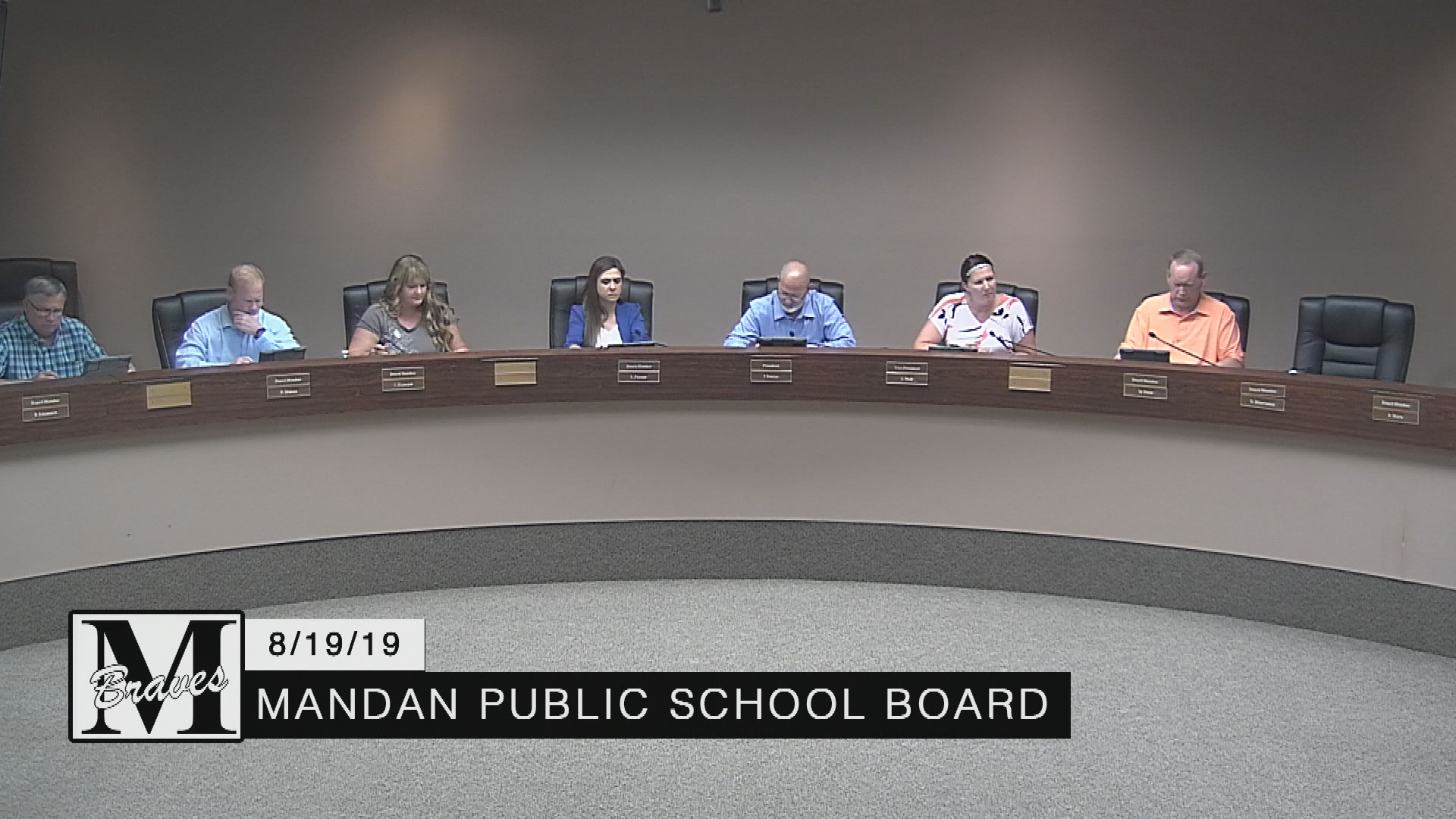 Mandan School Board Replay 8/19/19