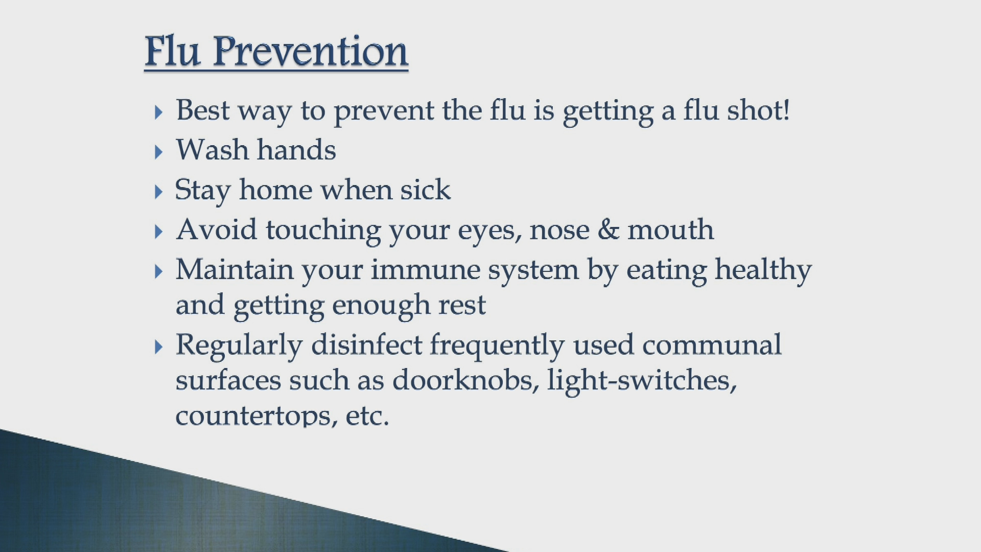 1 on 1 with Public Health - Influenza