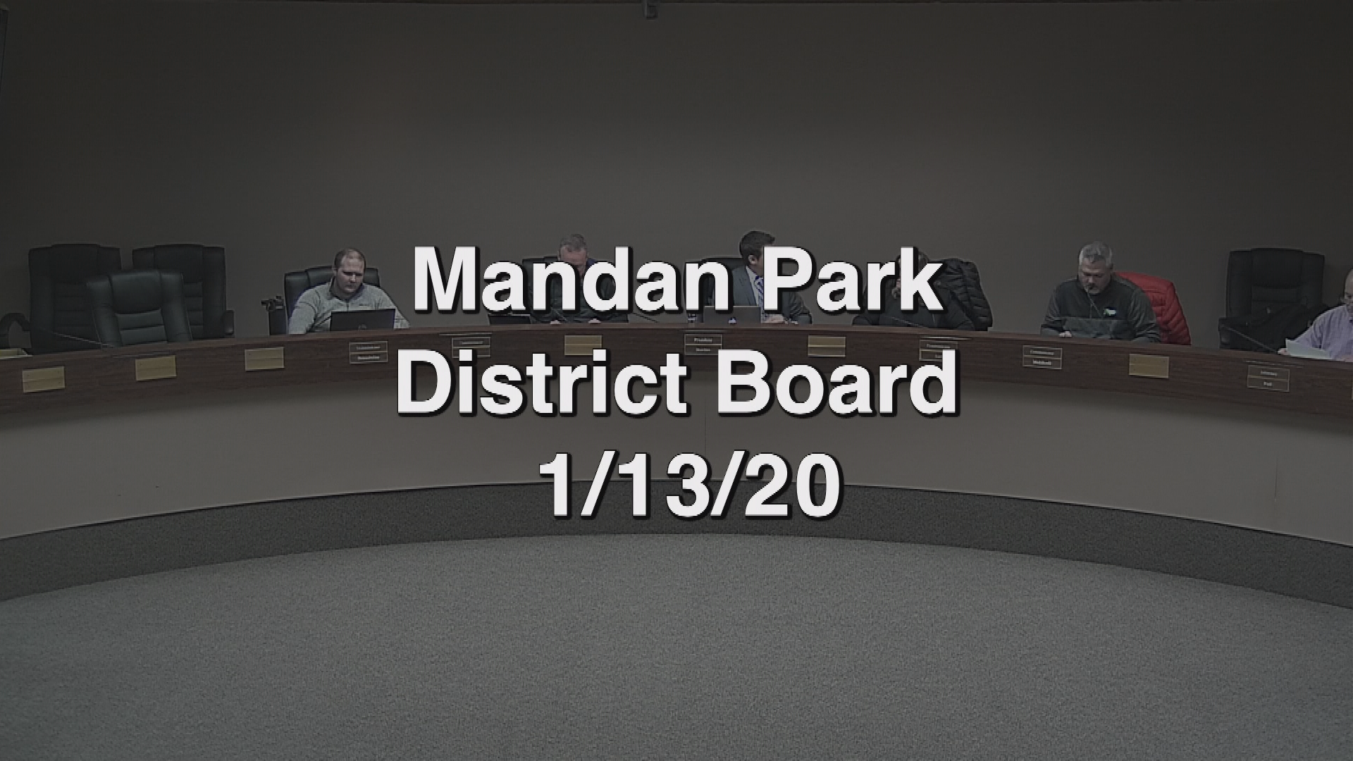 Mandan Park Board Replay 1/13/20