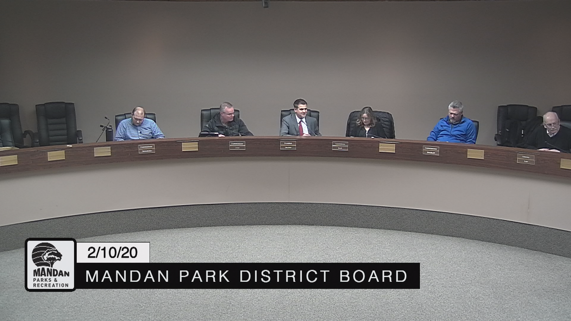 Mandan Park Board Replay 2/10/20
