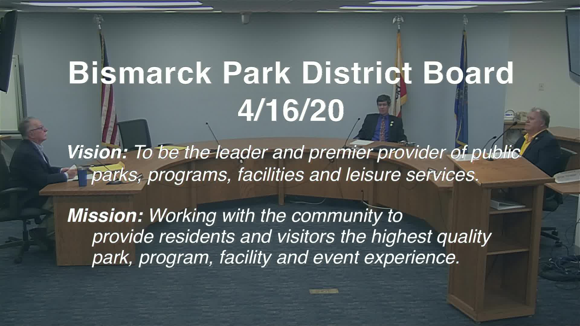 Bismarck Park Board Replay 4/16/20