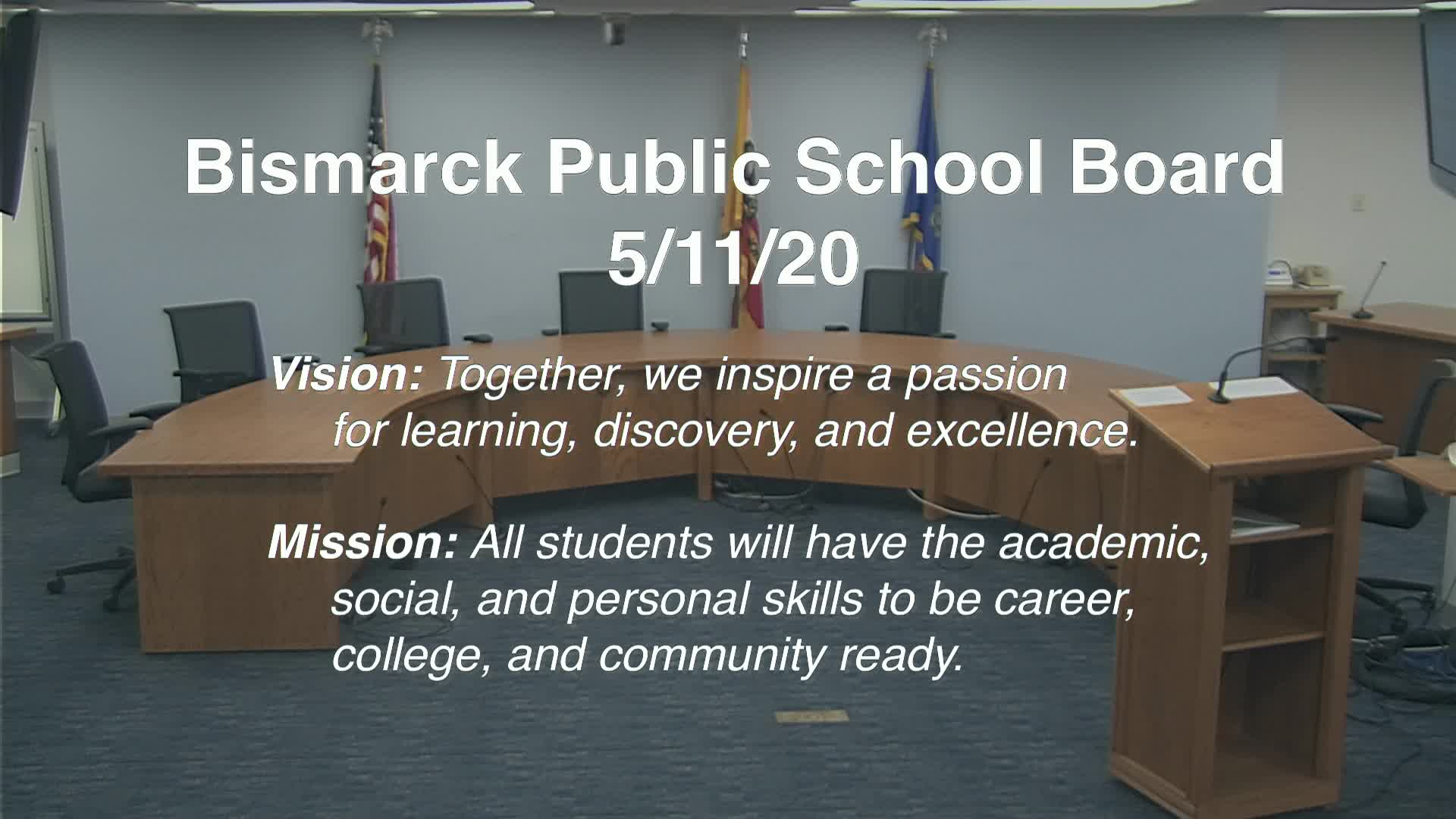Bismarck School Board Replay 5/11/20