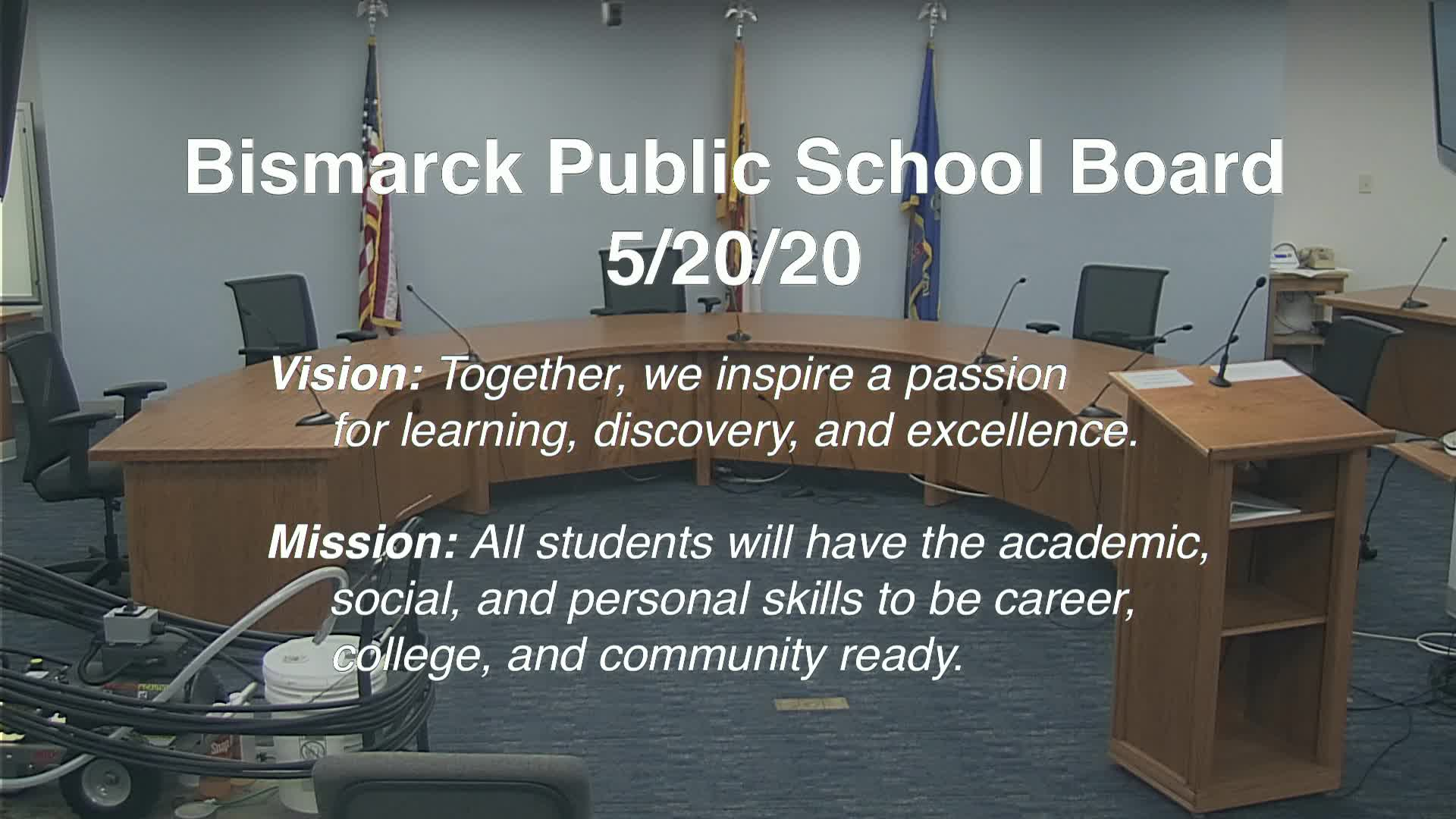 Bismarck School Board Replay 5/20/20