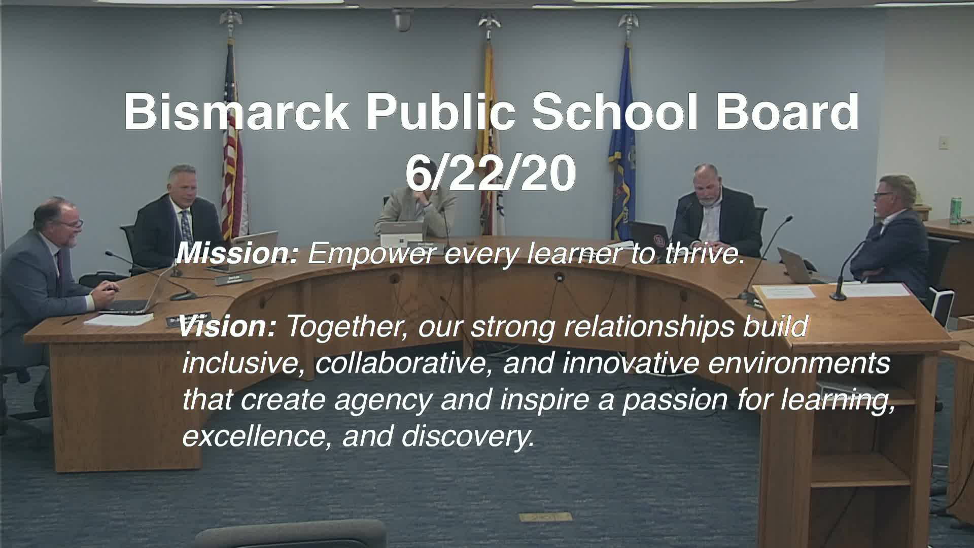 Bismarck School Board Replay 6/22/20