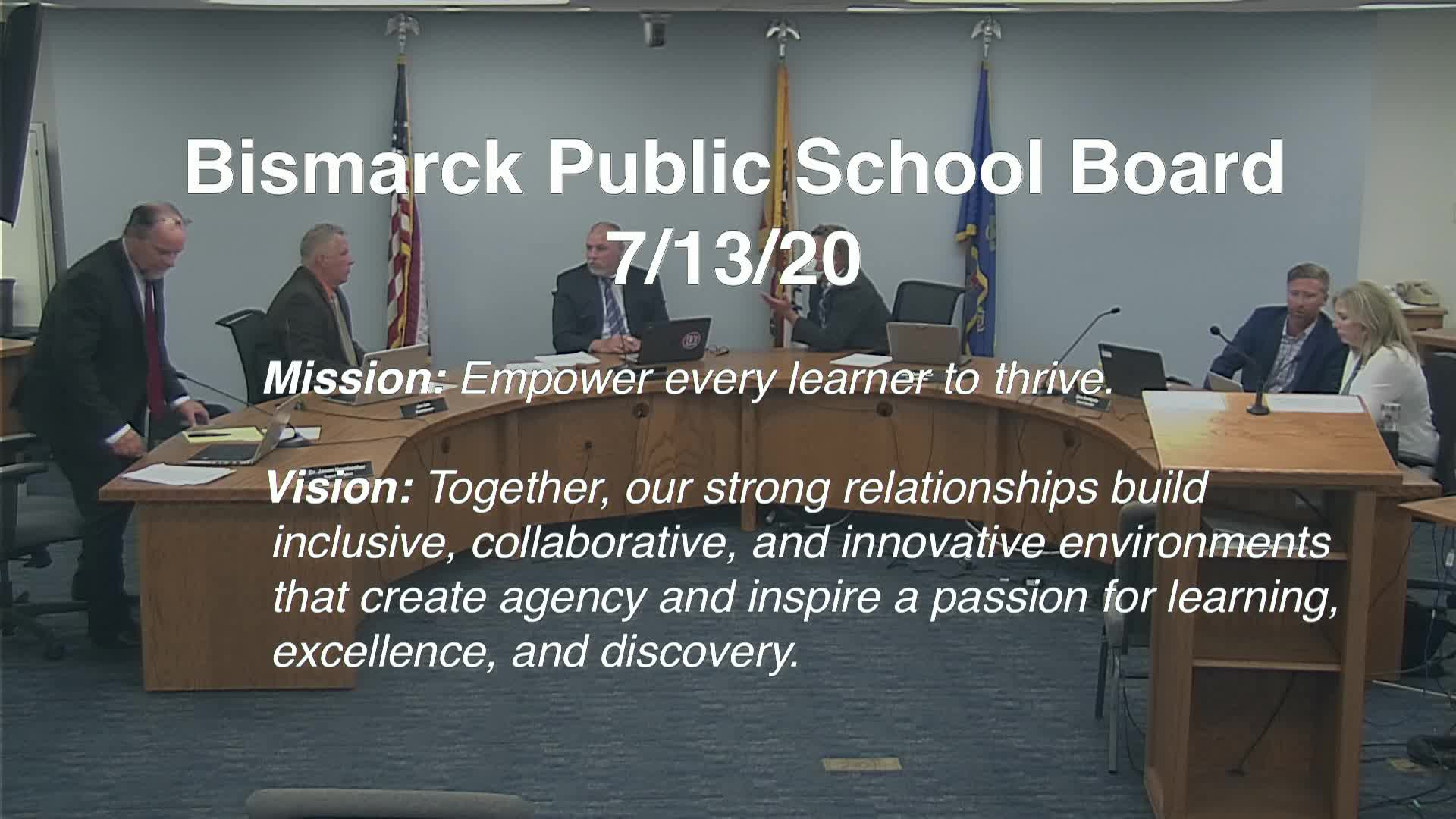  Bismarck School Board Replay 7/13/20