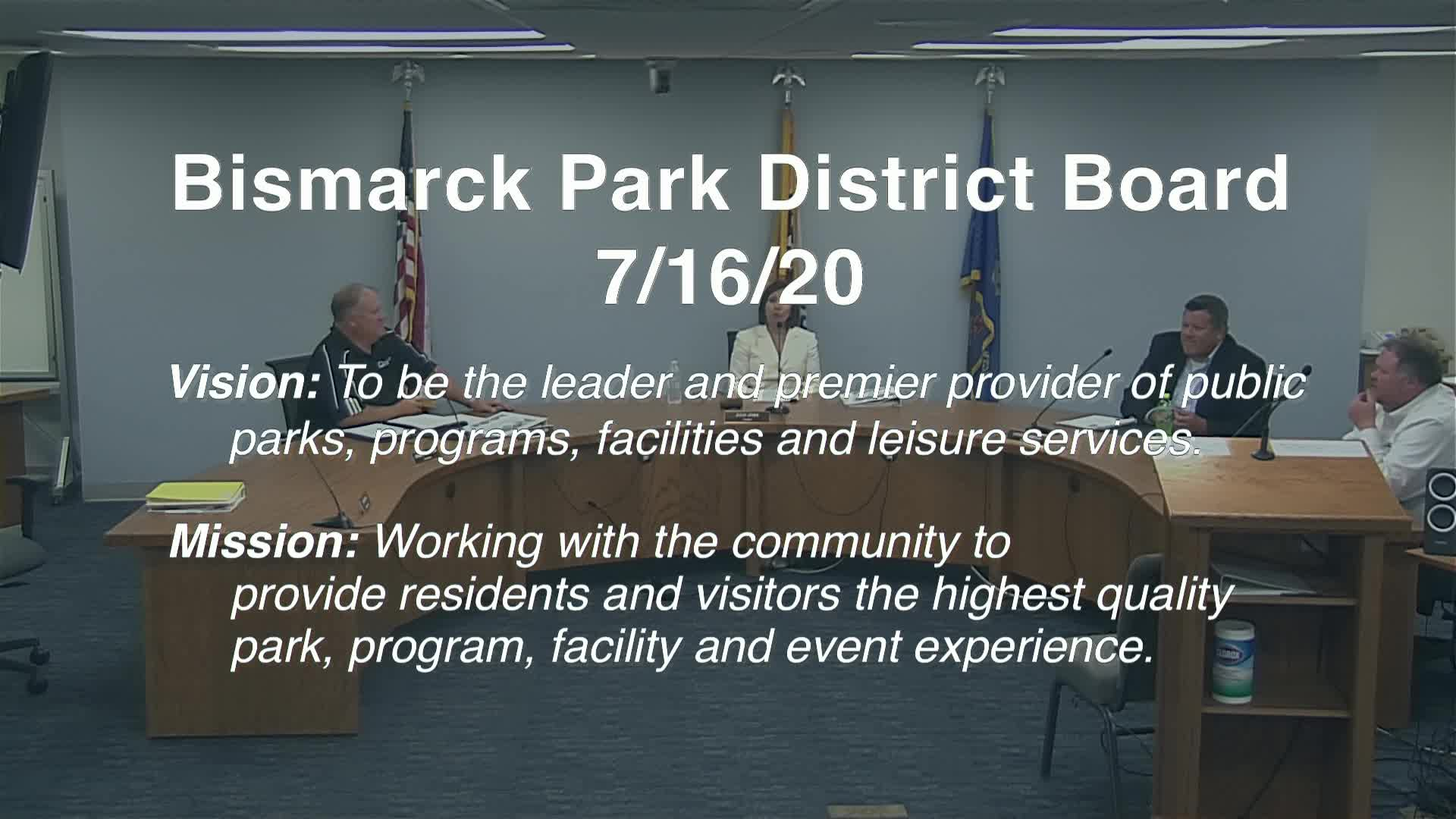 Bismarck Park Board Replay 7/16/20