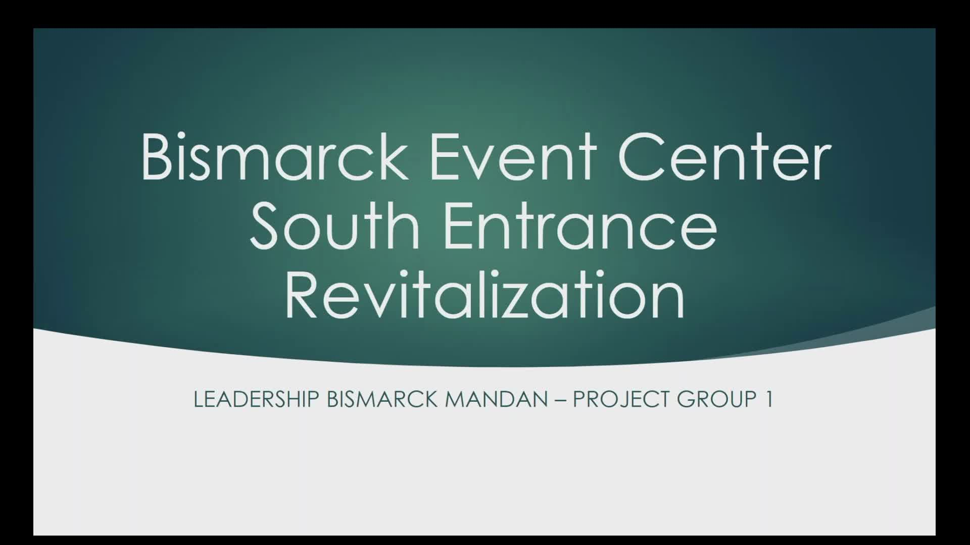 Bismarck Event Center South Entrance Revitalization