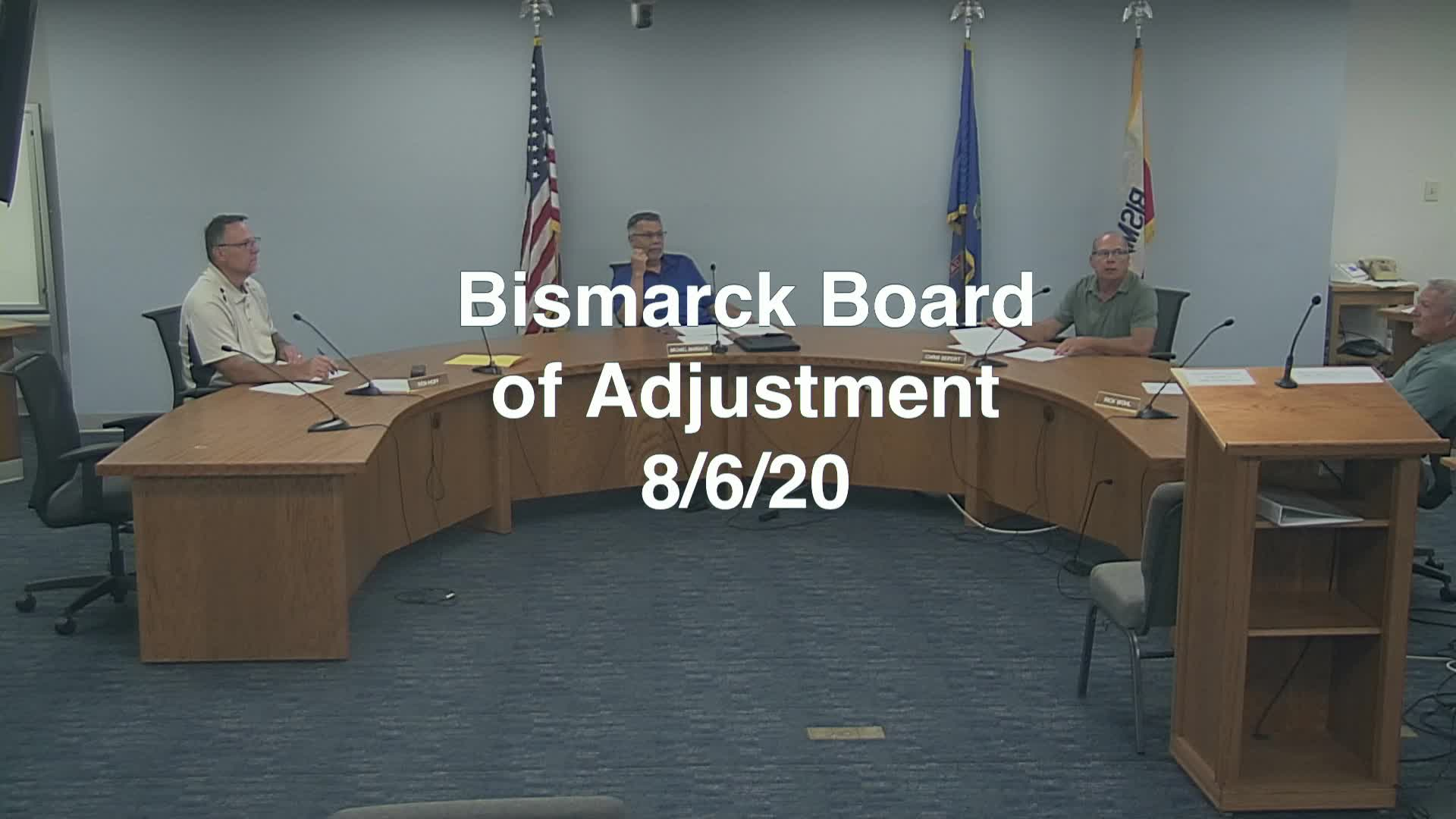 Bismarck Board of Adjustment Replay 8/6/20