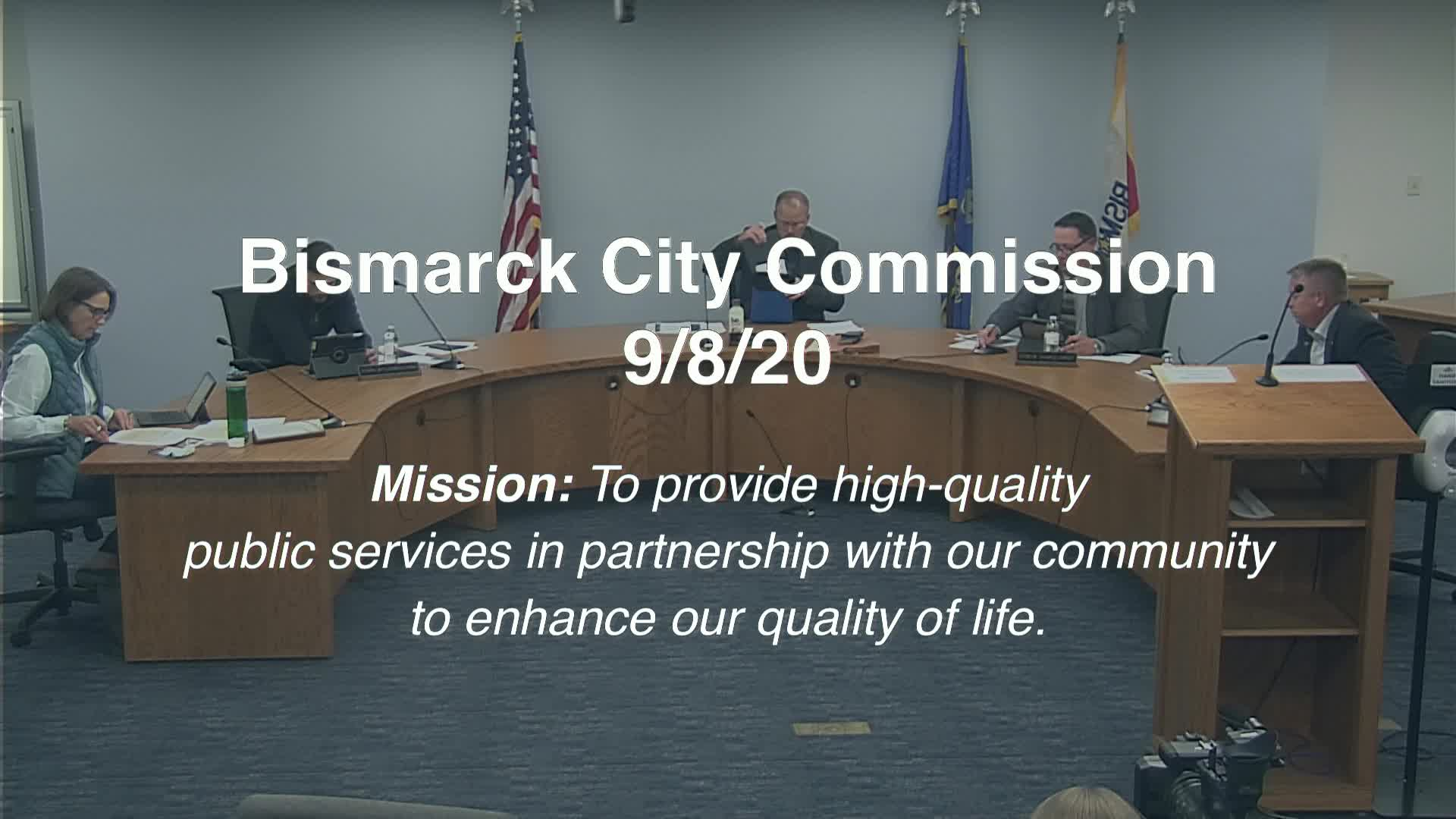 Bismarck City Commission Replay 9/8/20