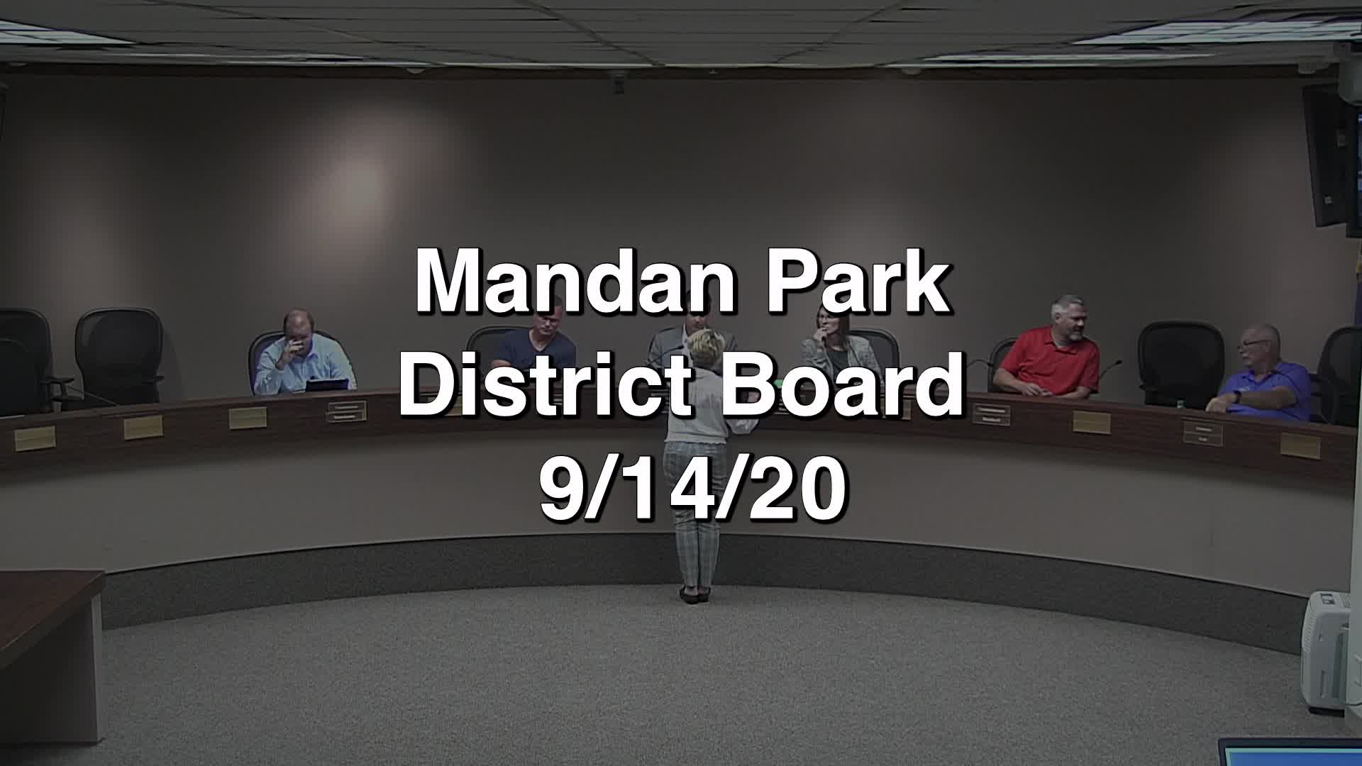  Mandan Park Board Replay 9/14/20