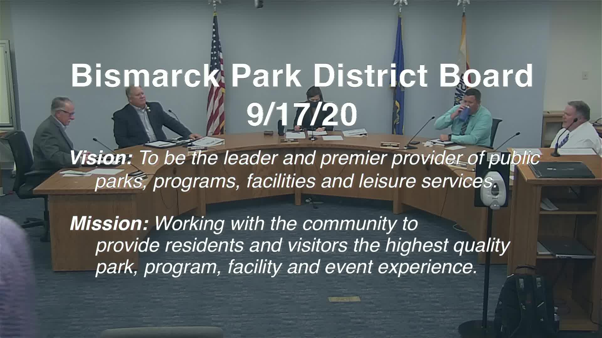 Bismarck Park Board Replay 9/17/20