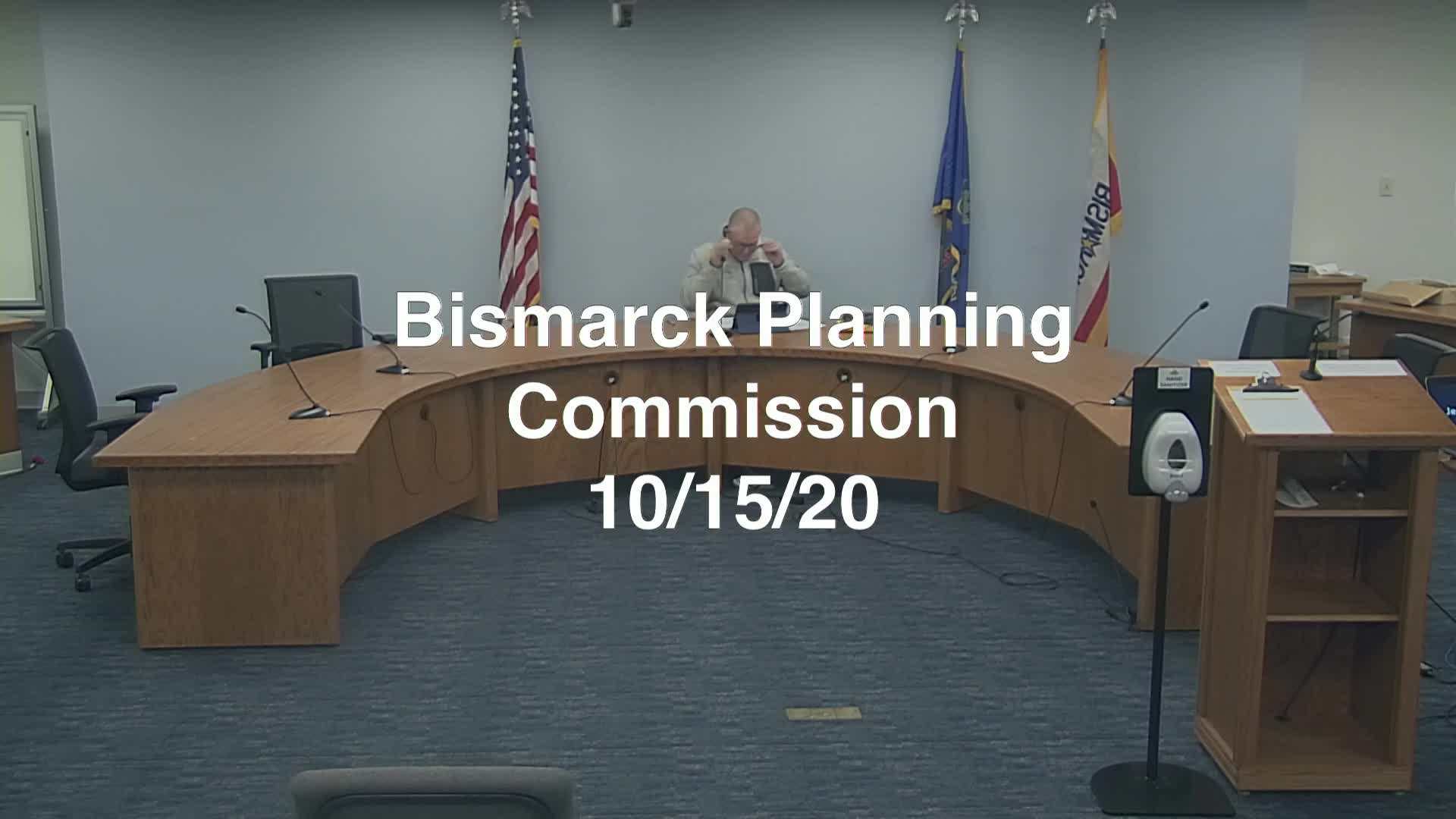 Bismarck City Planning & Zoning Special Meeting Replay 10/15/20