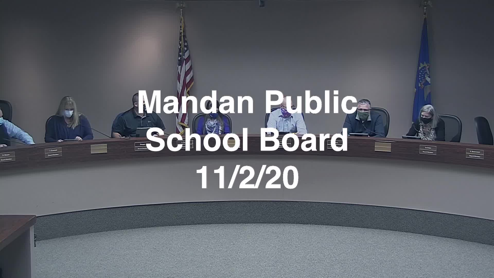 Mandan School Board Replay 11/2/20