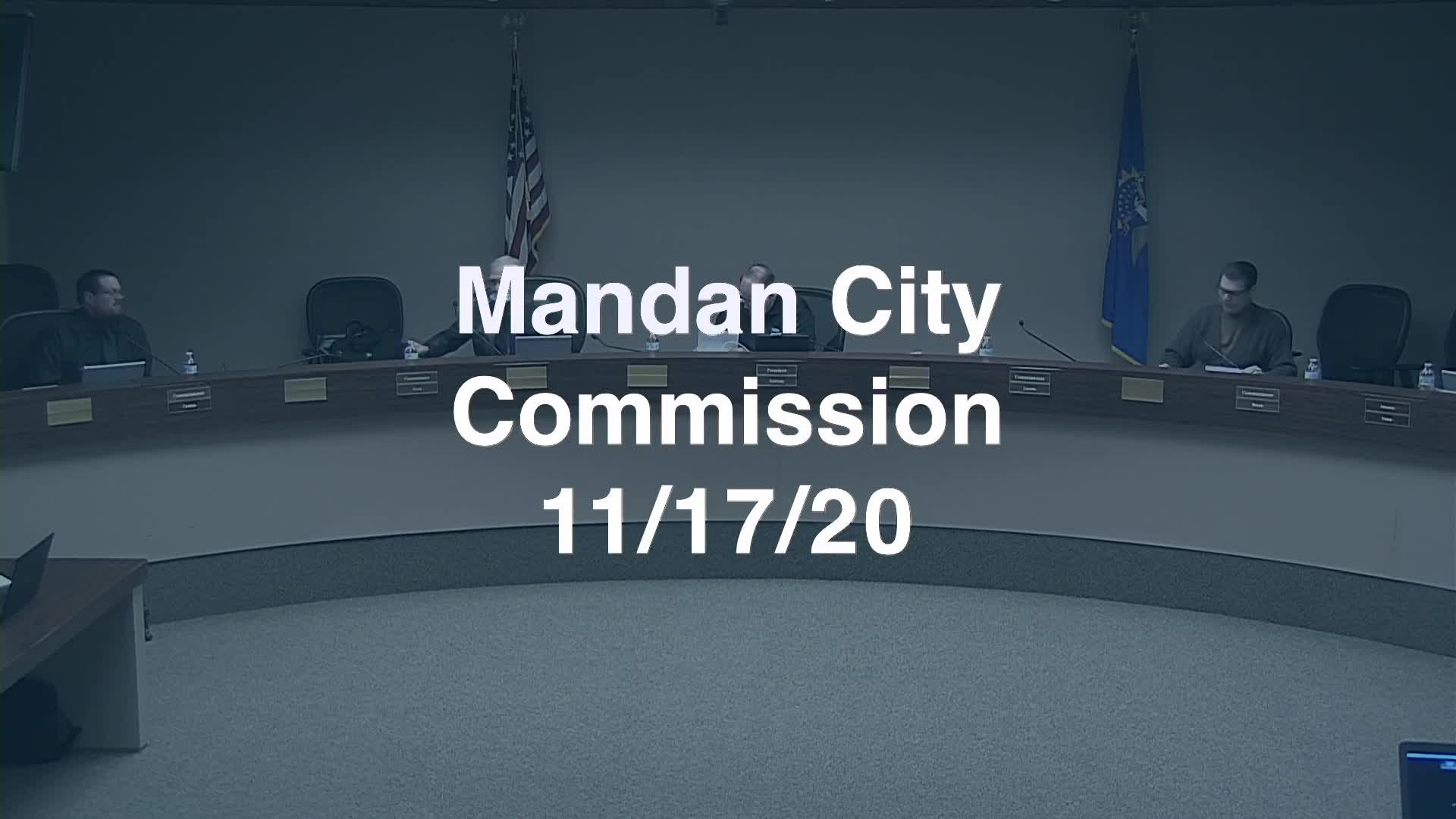 Mandan City Commission Replay 11/17/20