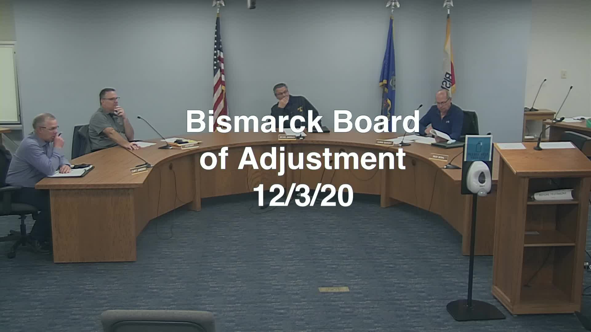 Bismarck Board of Adjustment Replay 12/3/20