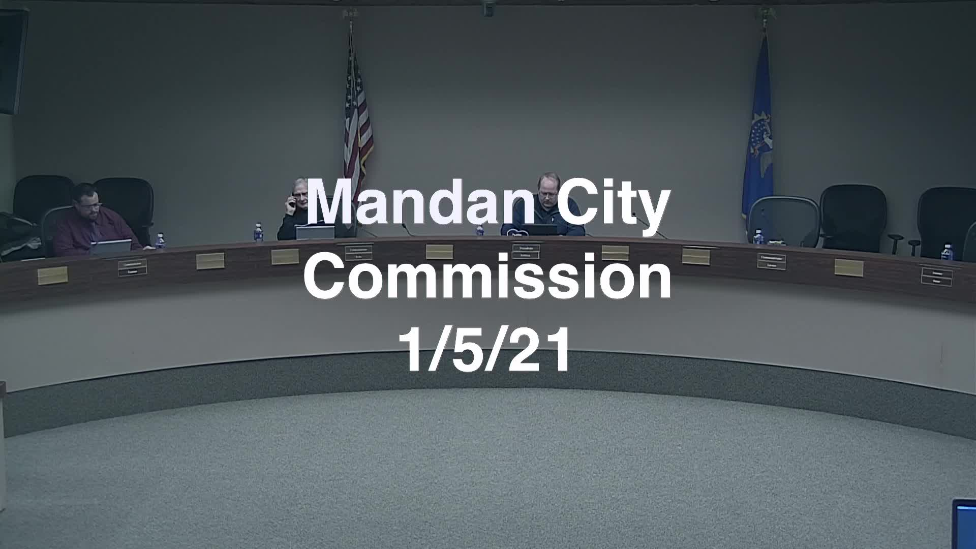 Mandan City Commission Replay 1/5/21