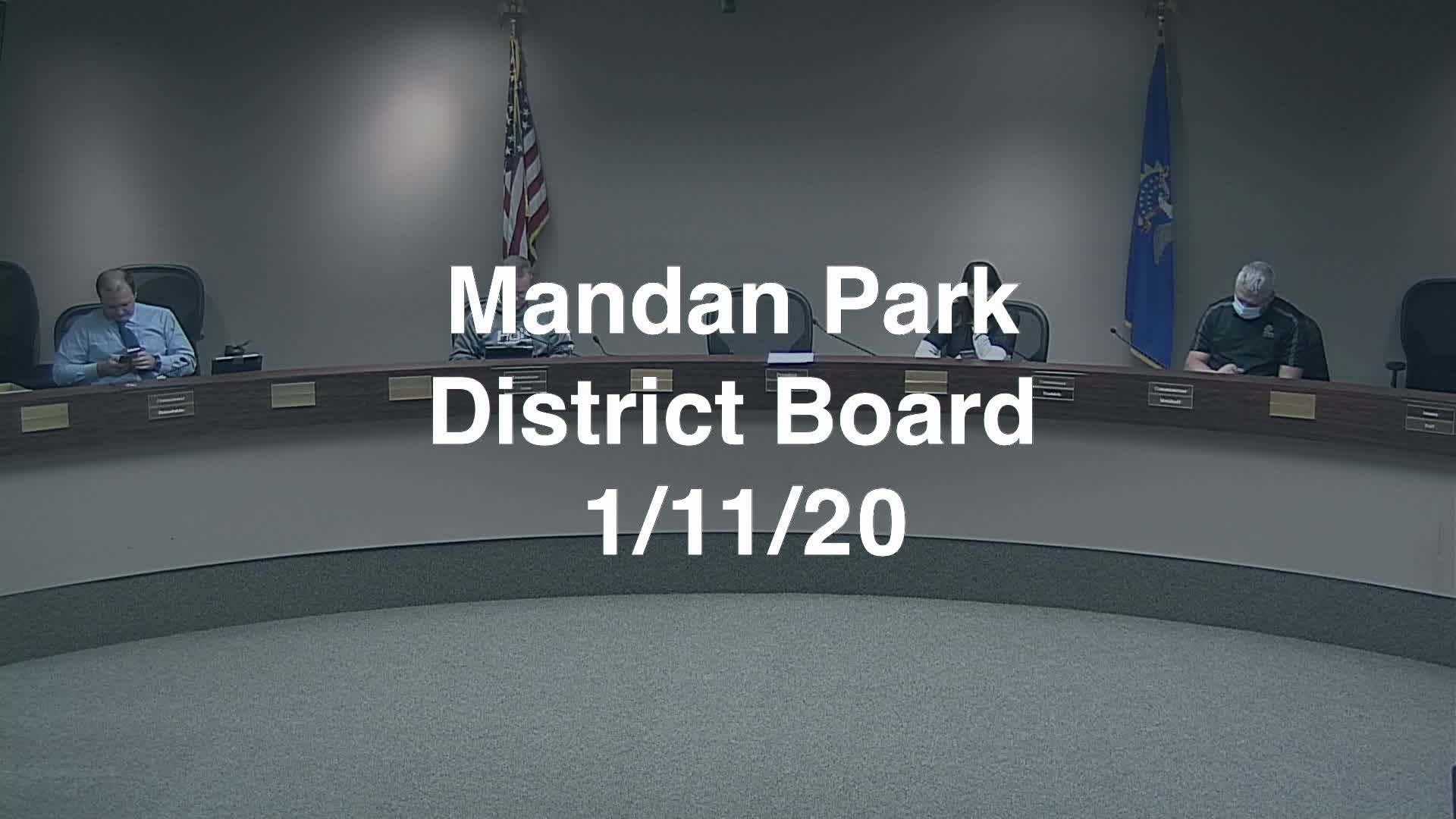 Mandan Park Board Replay 1/11/21