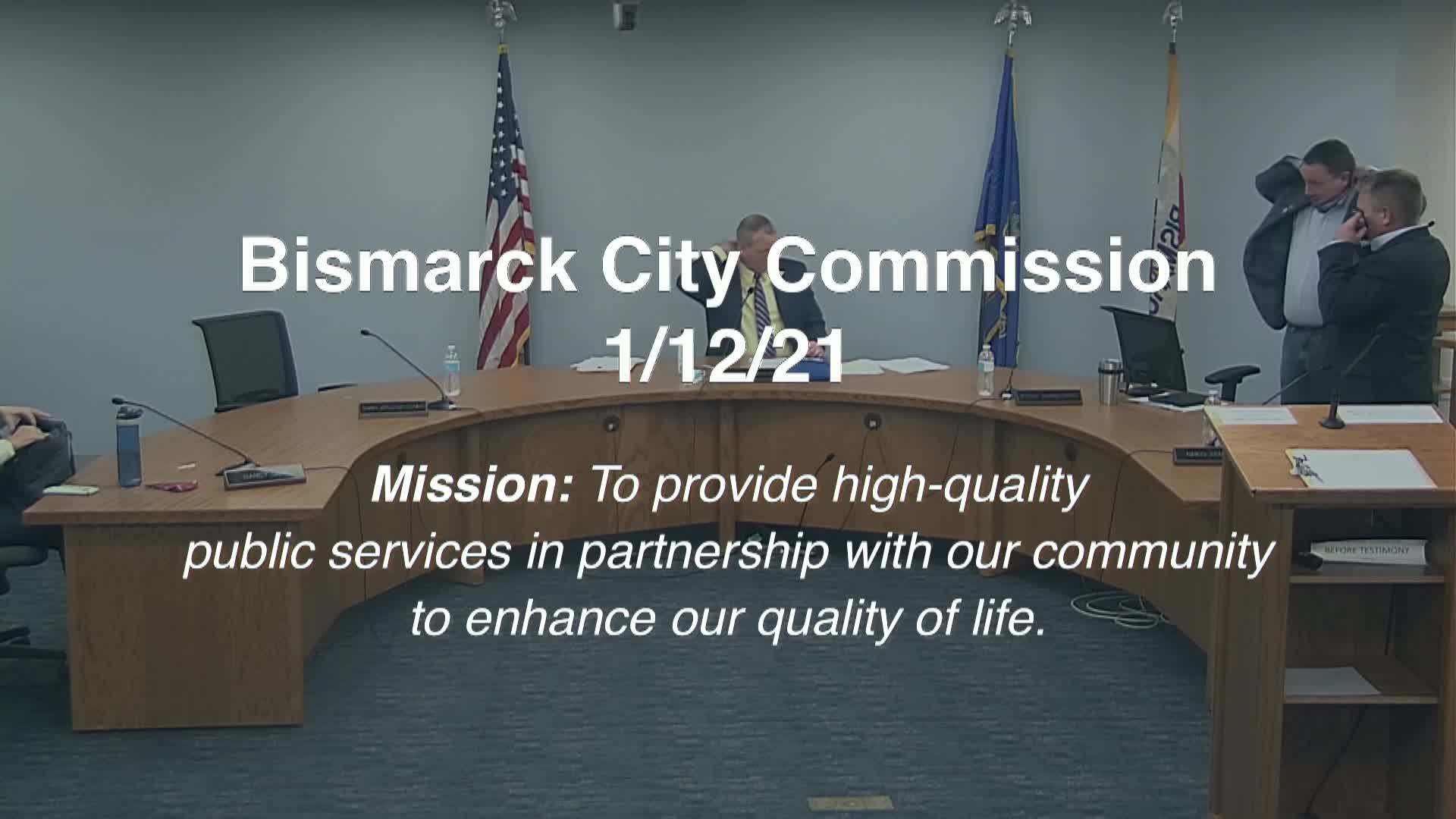 Bismarck City Commission Replay 1/12/21