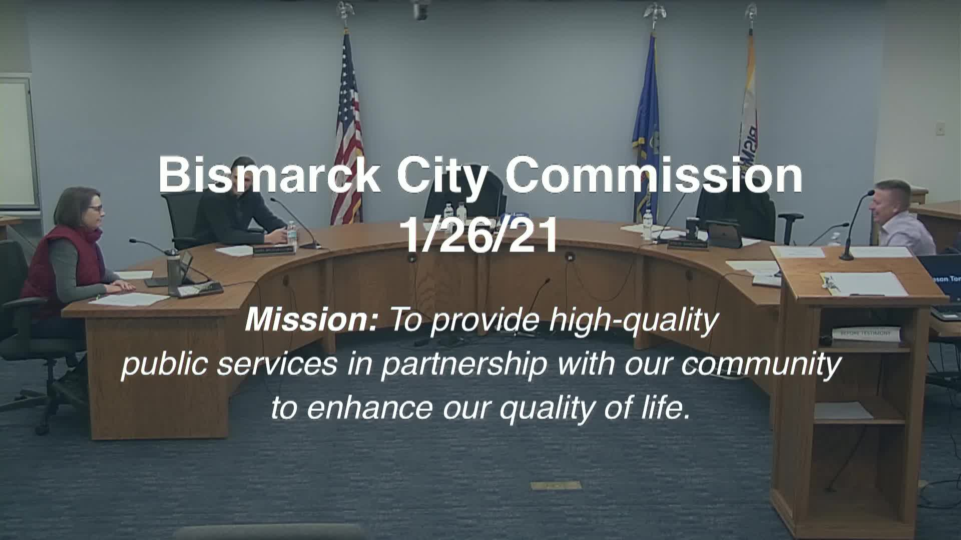 Bismarck City Commission Replay 1/26/21