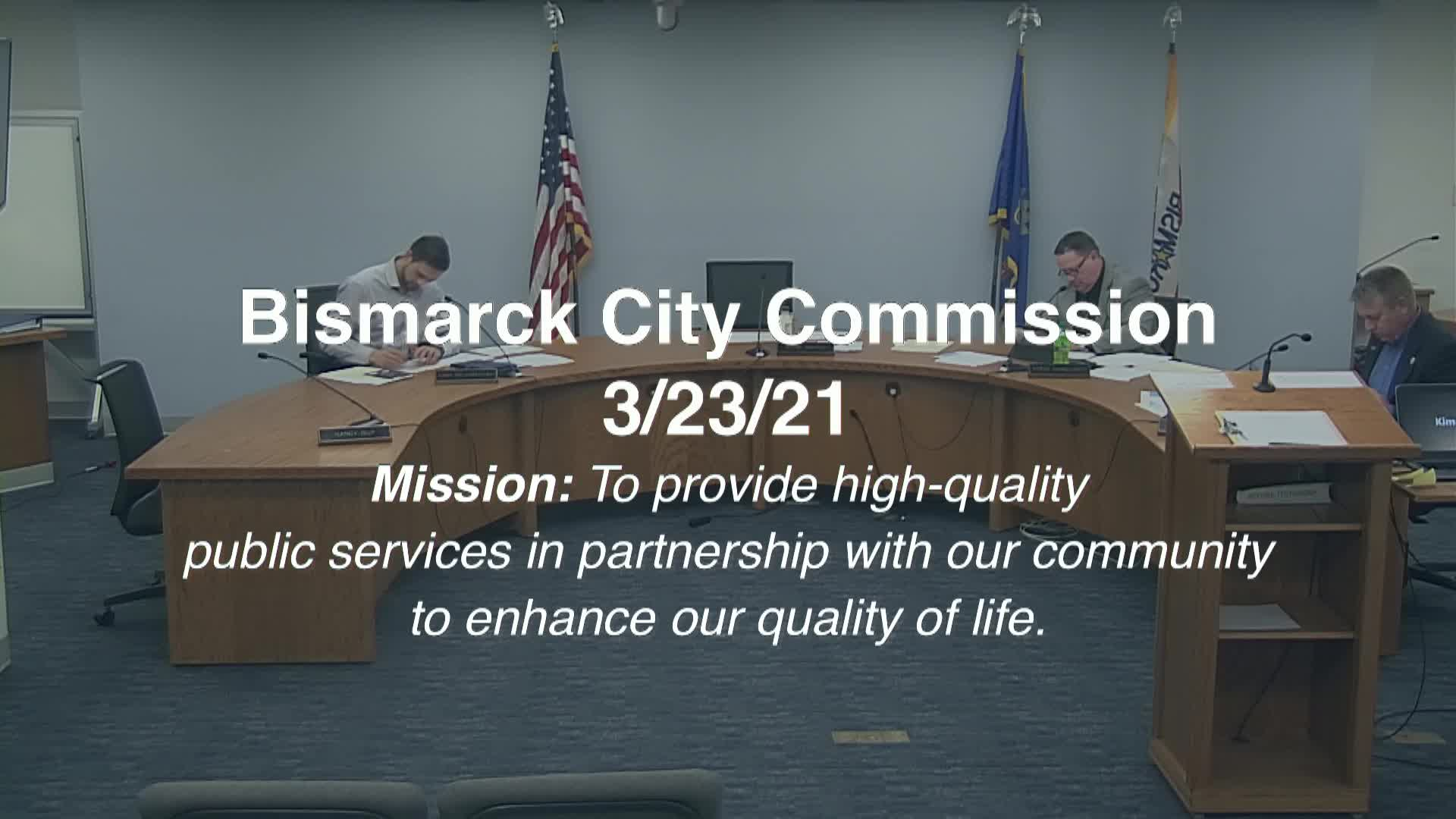 Bismarck City Commission Replay 3/23/21