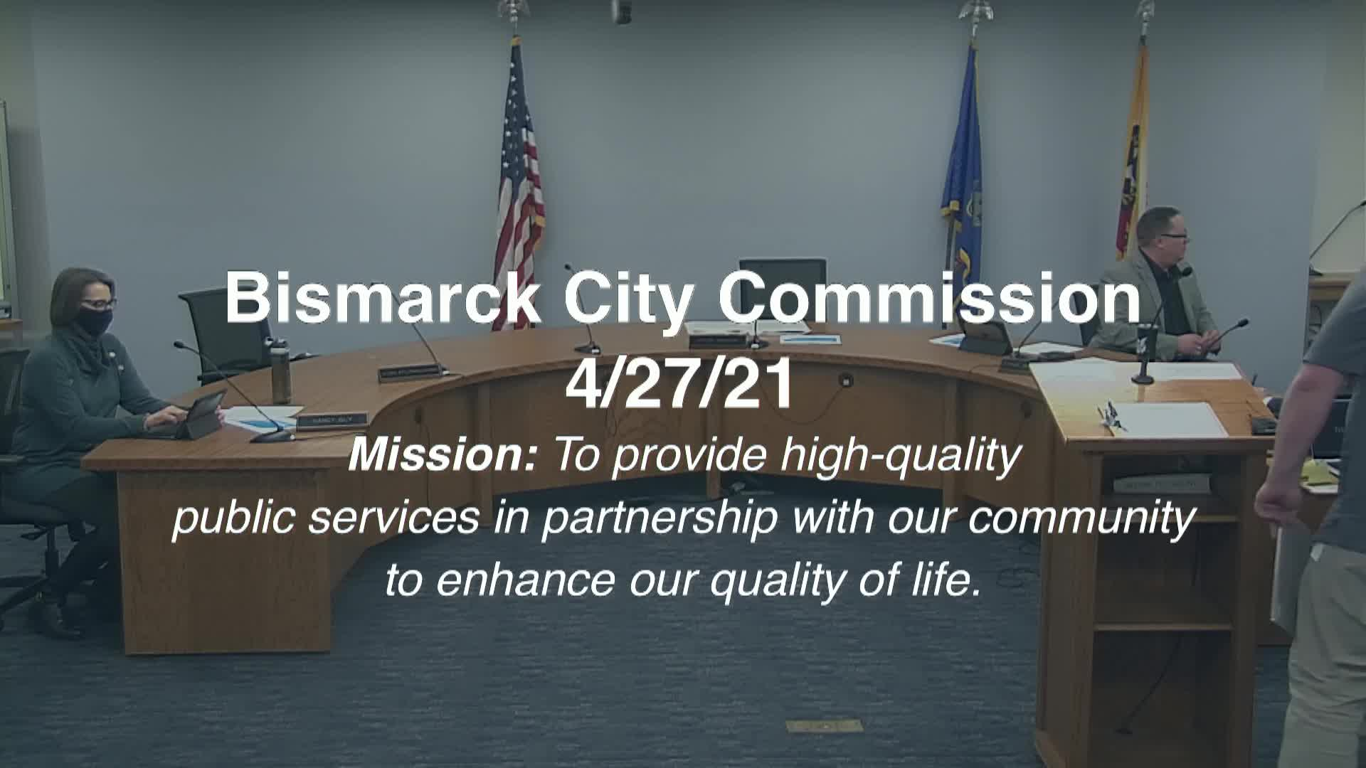 Bismarck City Commission Replay 4/27/21