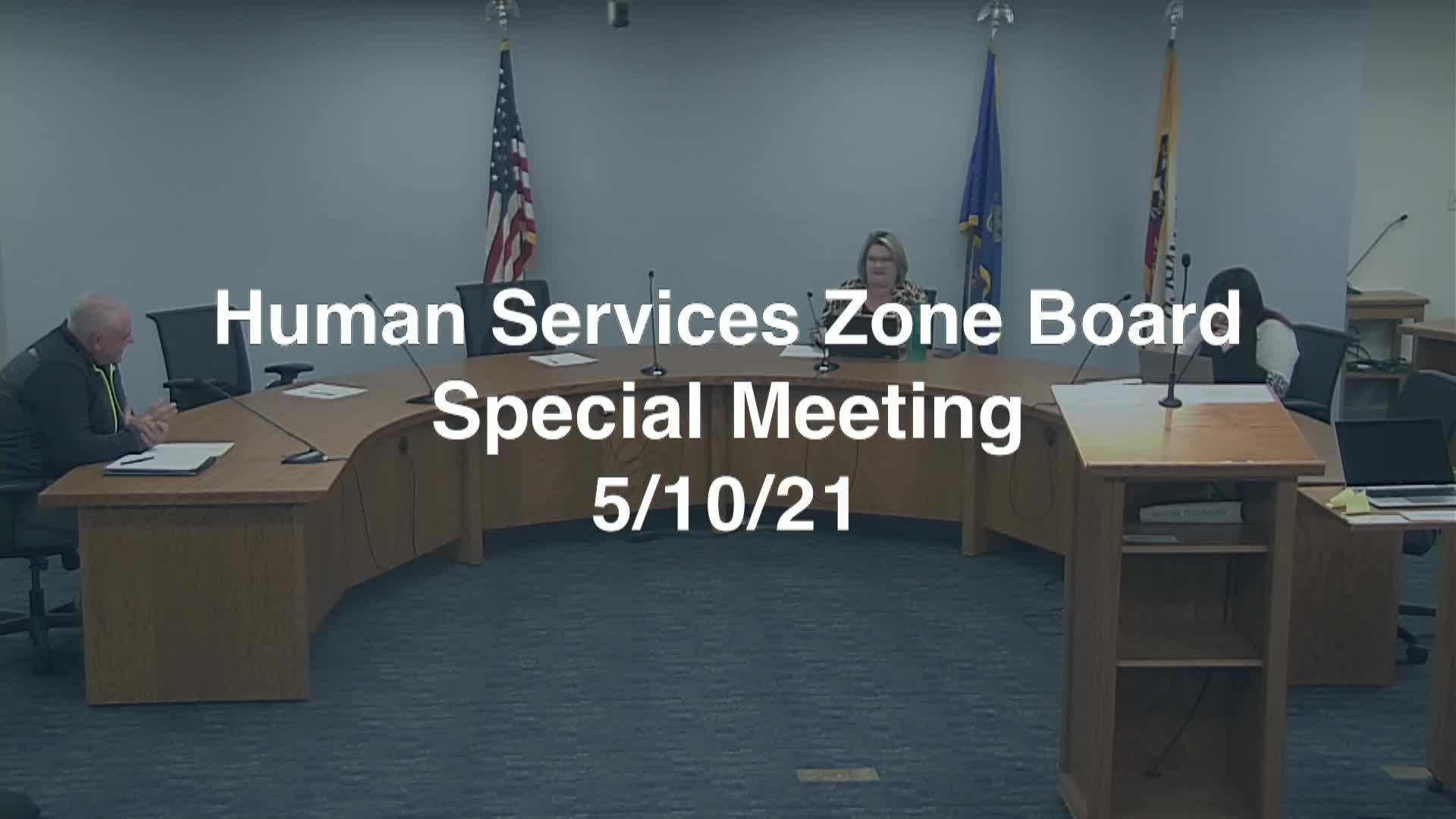 Burleigh County Human Service Zone Board Meeting Replay 5/10/21