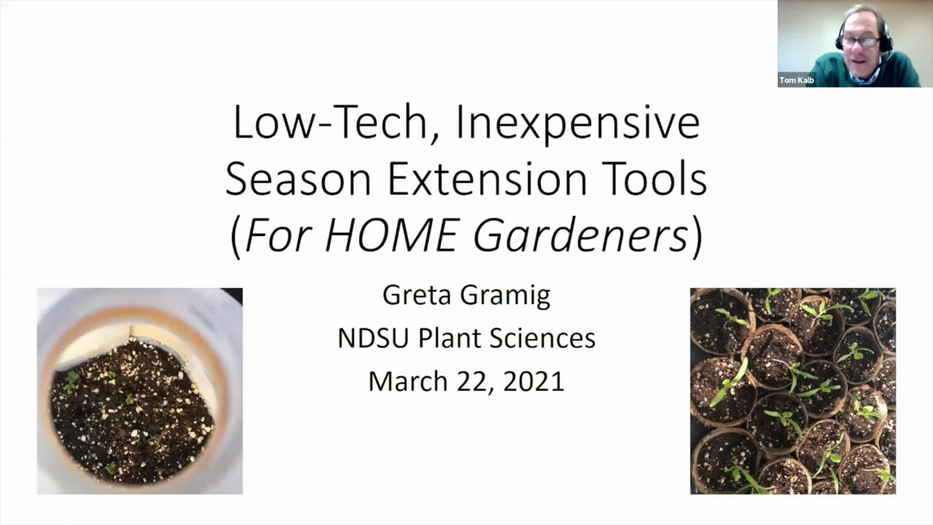 Dakota Growing - Low-Tech, Inexpensive Season Extension Tools