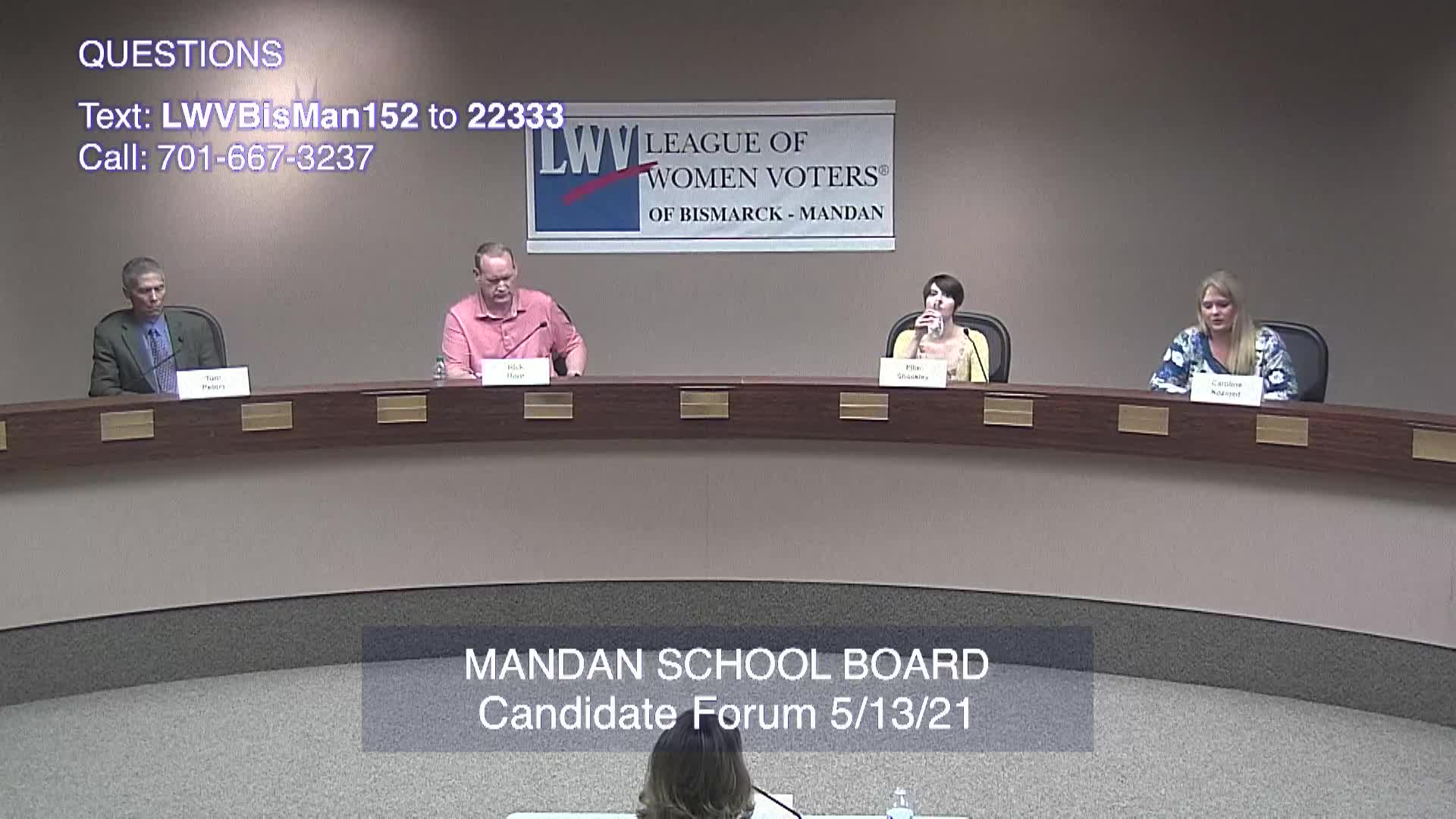 Mandan School Board Candidate Forum Replay 5/13/21