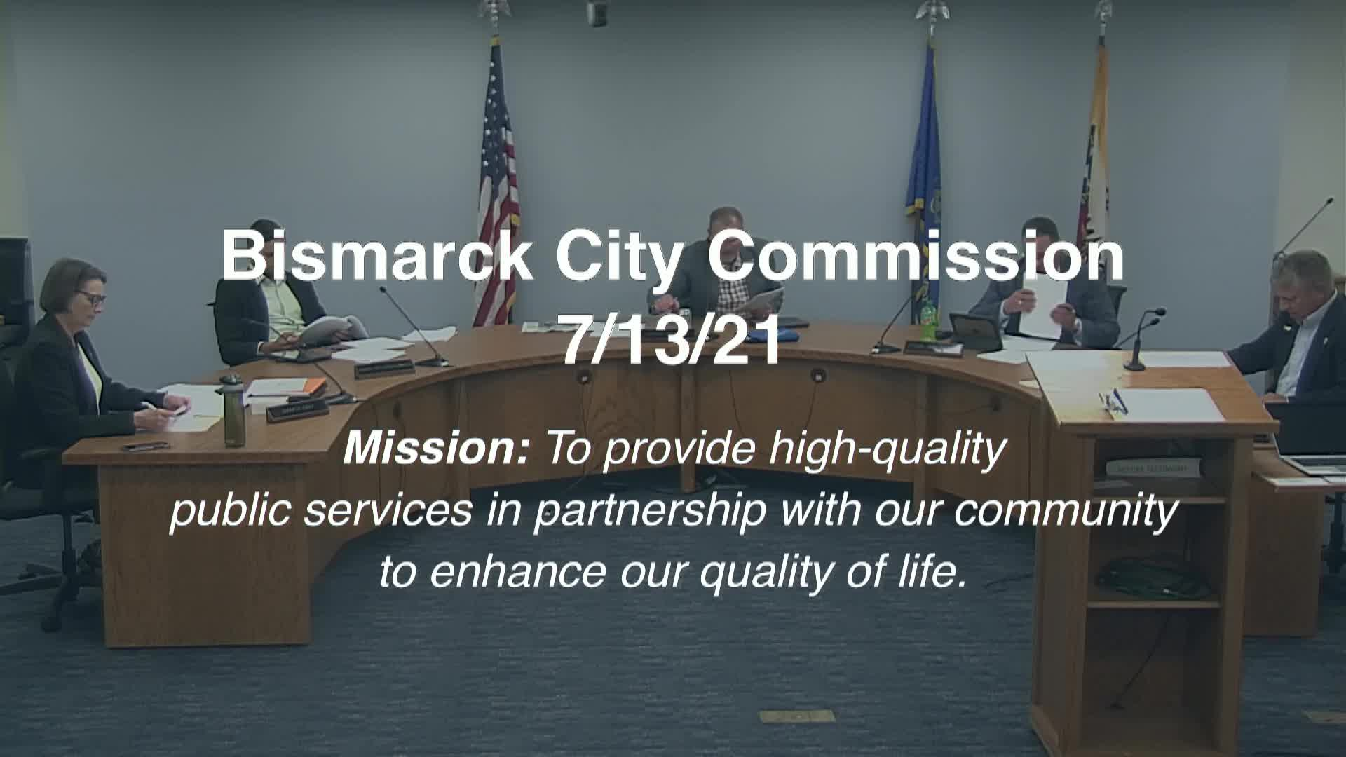 Bismarck City Commission Replay 7/13/21