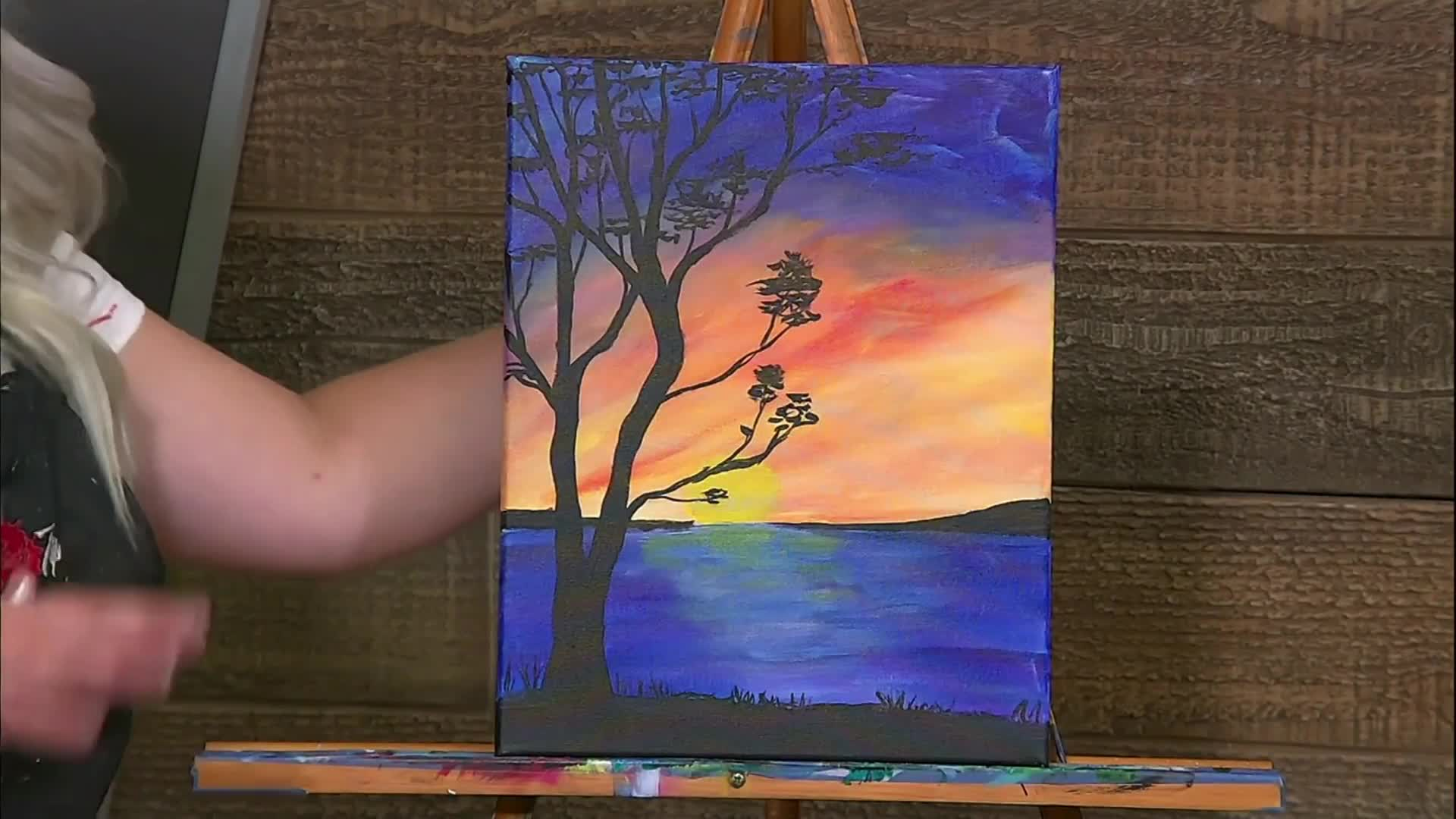 Brush Tips with Cheri - Sunset by the Lake