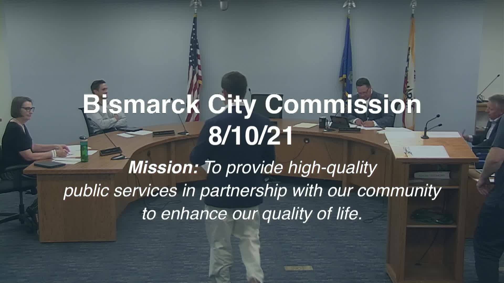 Bismarck City Commission Replay 8/10/21