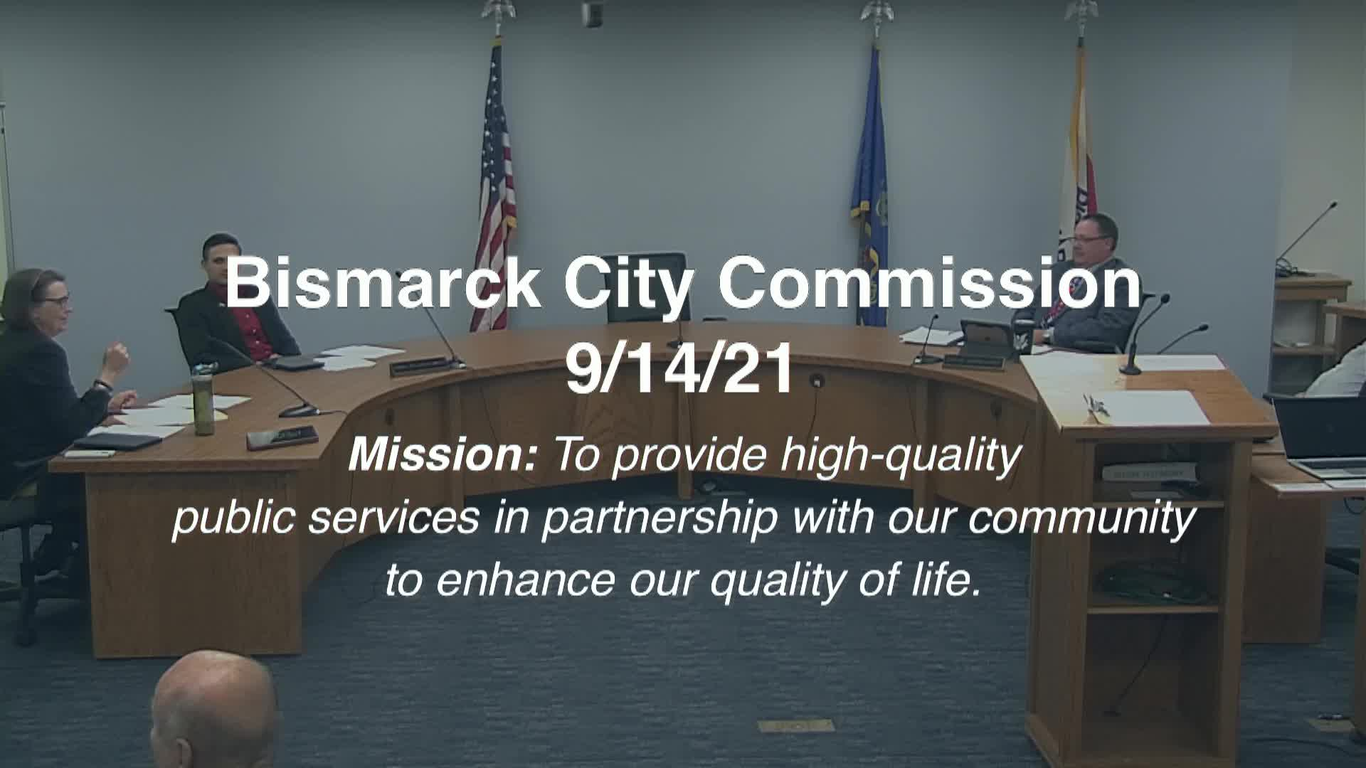 Bismarck City Commission Replay 9/14/21