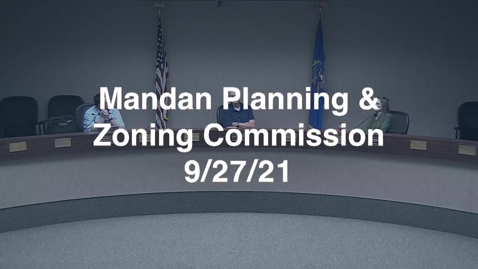 Mandan Planning & Zoning Replay 9/27/21