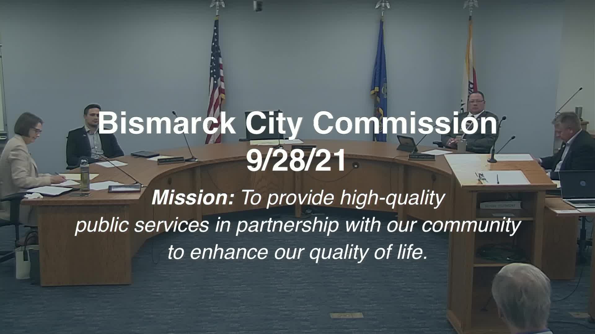 Bismarck City Commission Replay 9/28/21