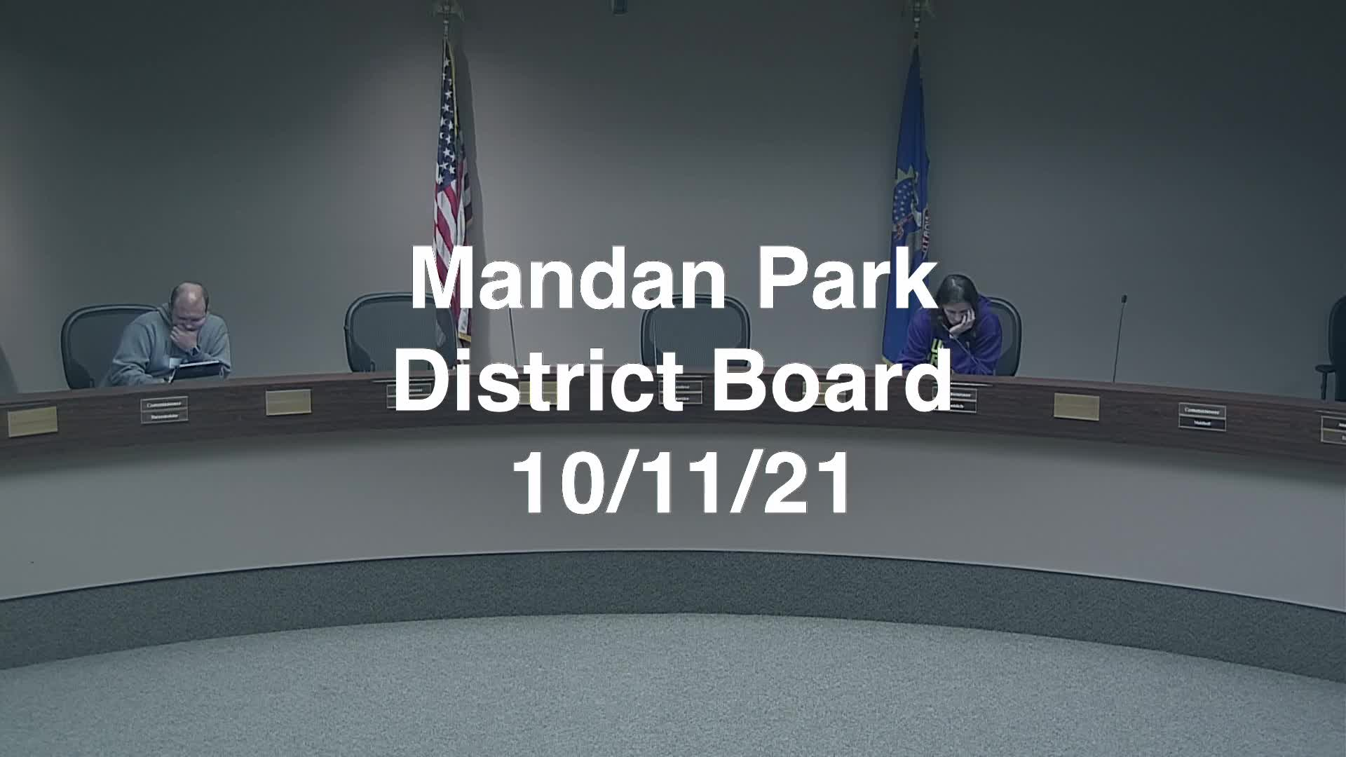 Mandan Park Board Replay 10/11/21
