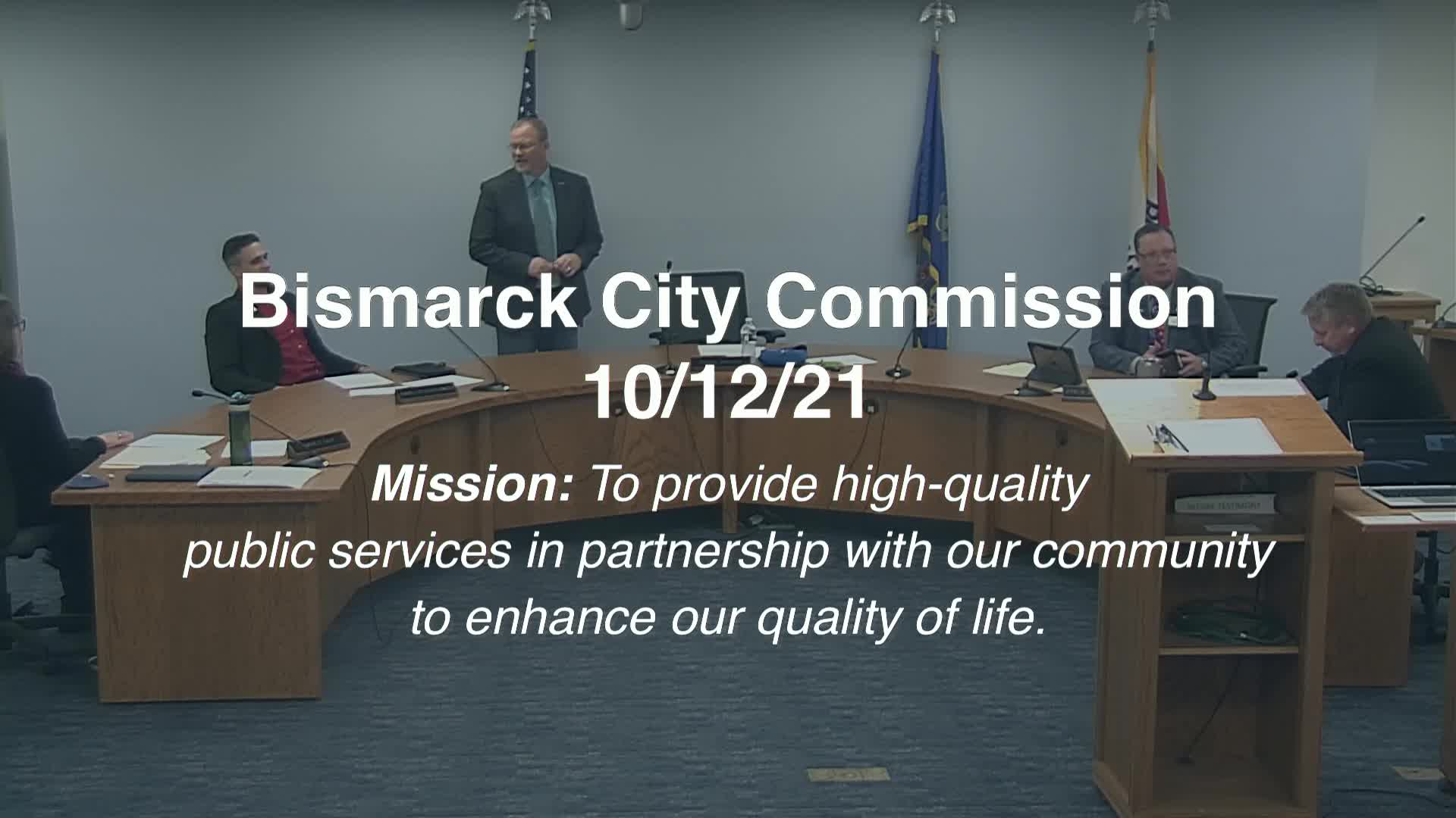 Bismarck City Commission Replay 10/12/21