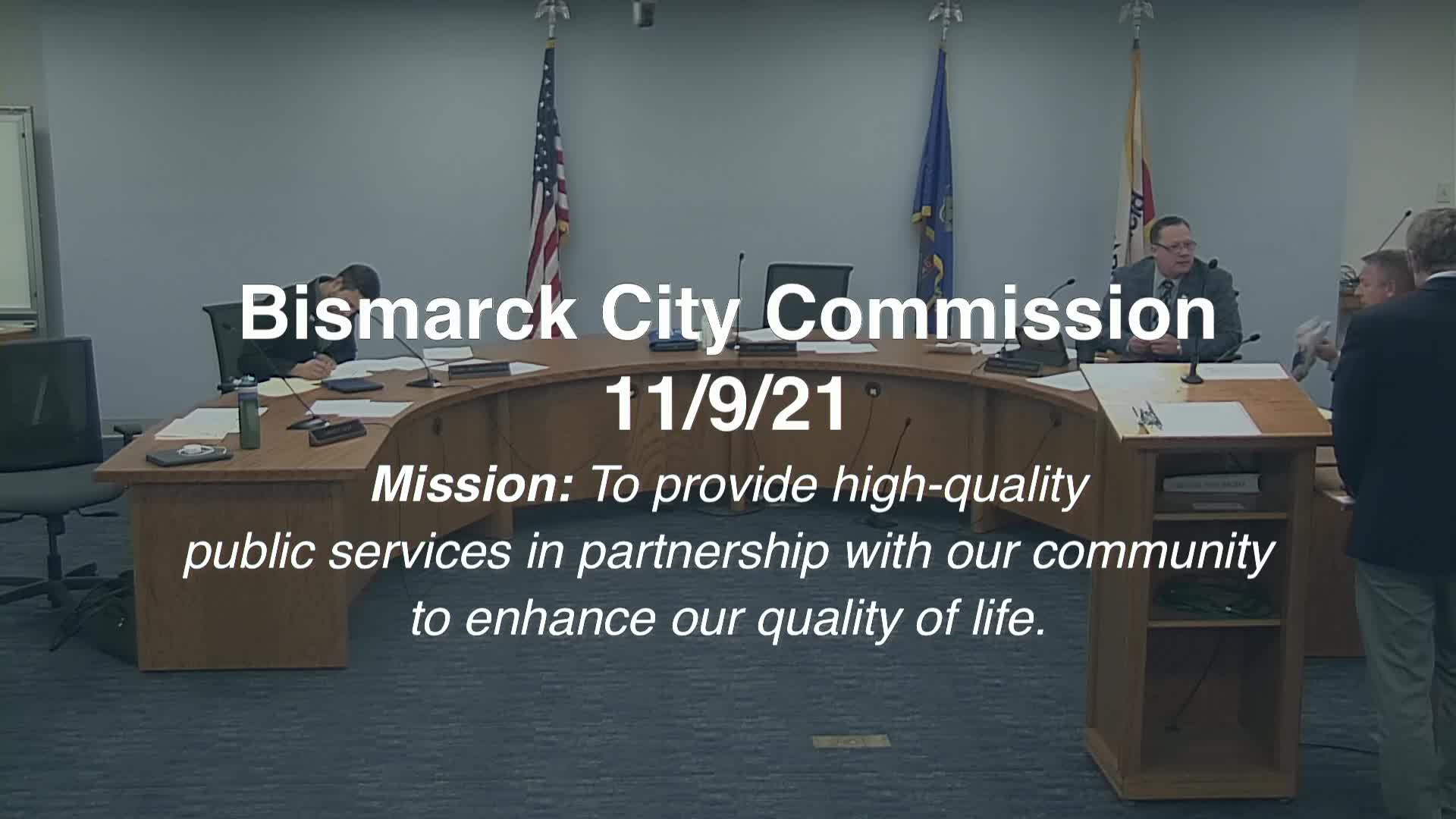 Bismarck City Commission Replay 11/9/21