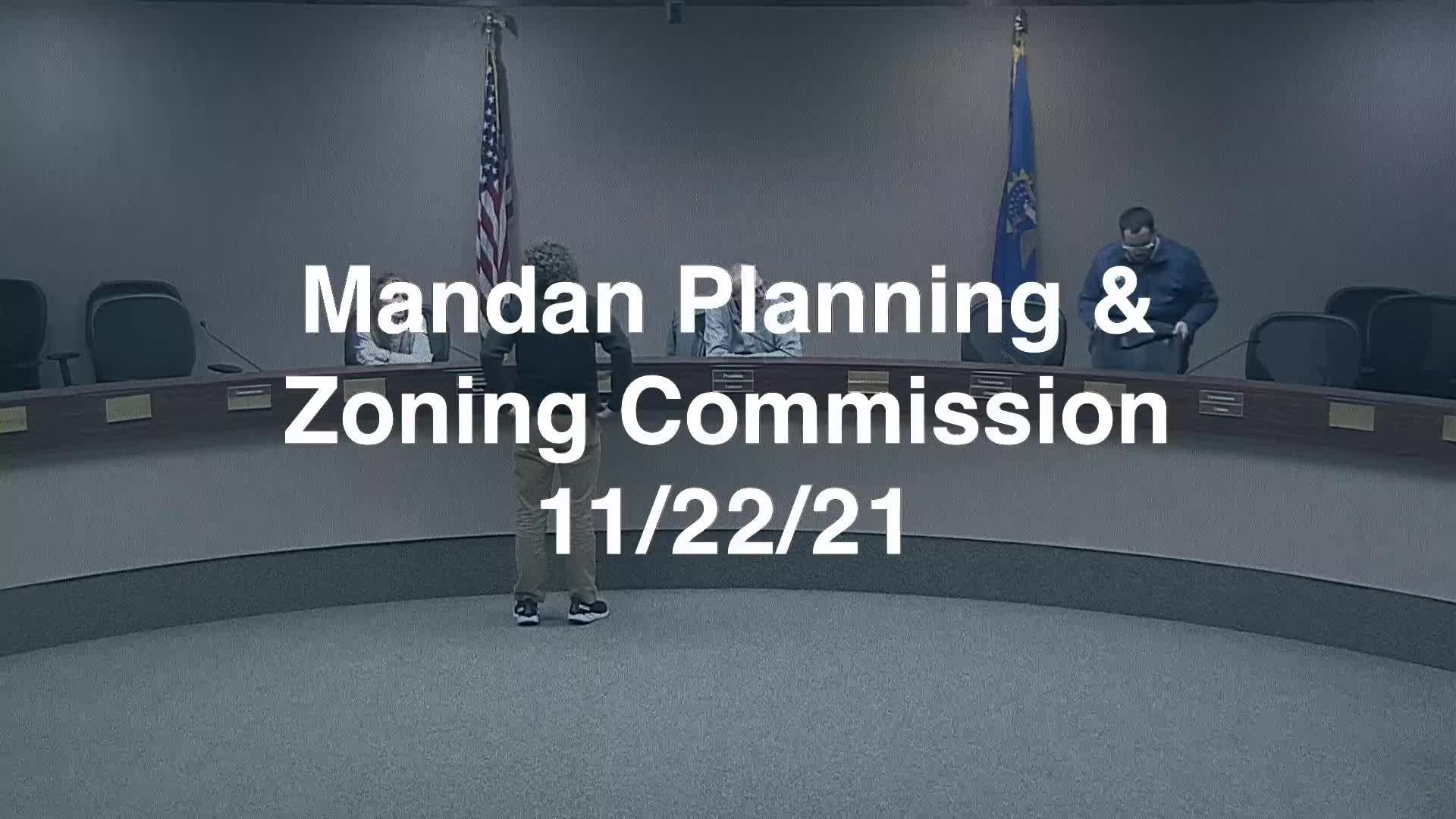 Mandan Planning & Zoning Replay 11/22/21