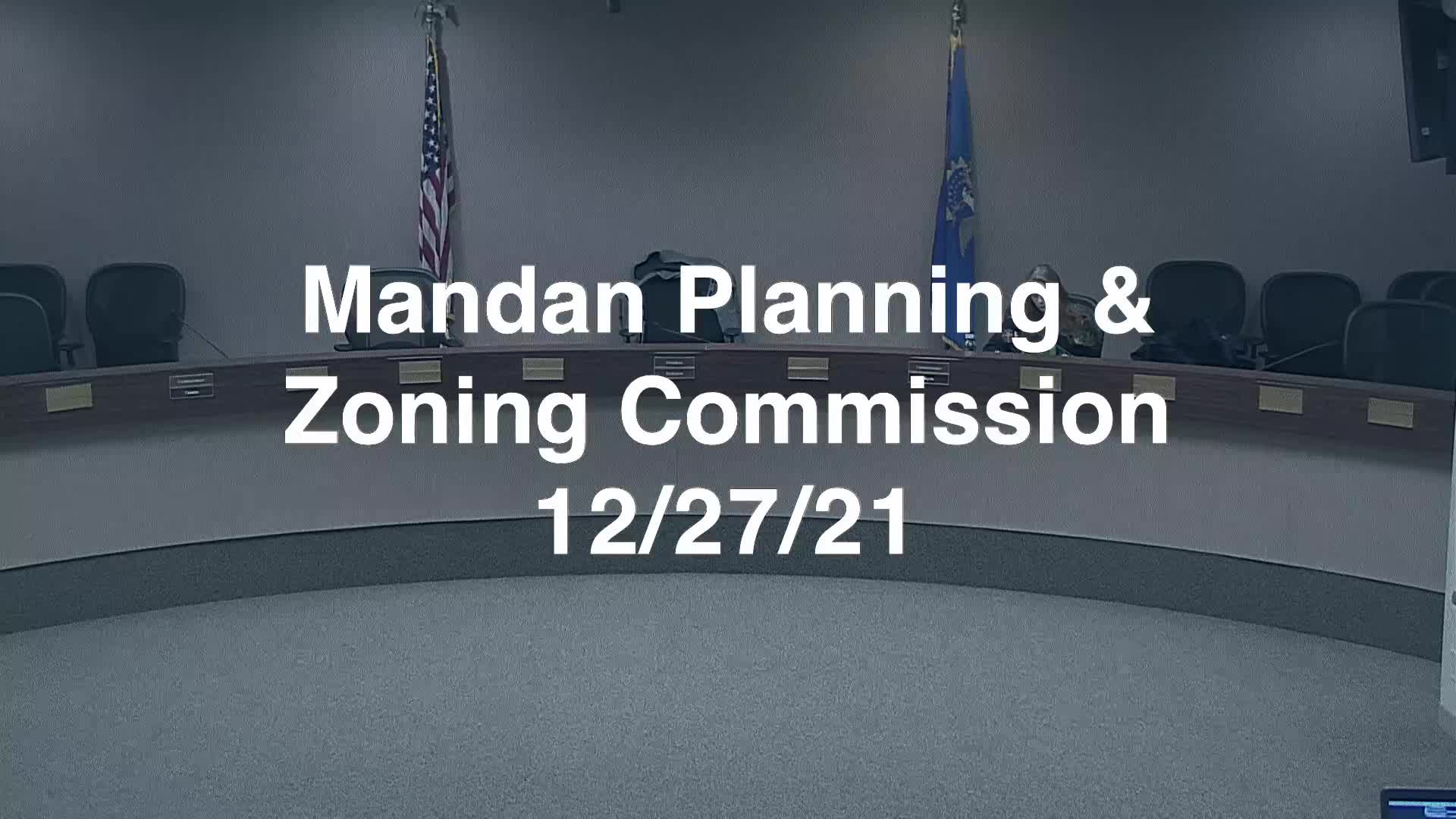 Mandan Planning & Zoning Replay 12/27/21