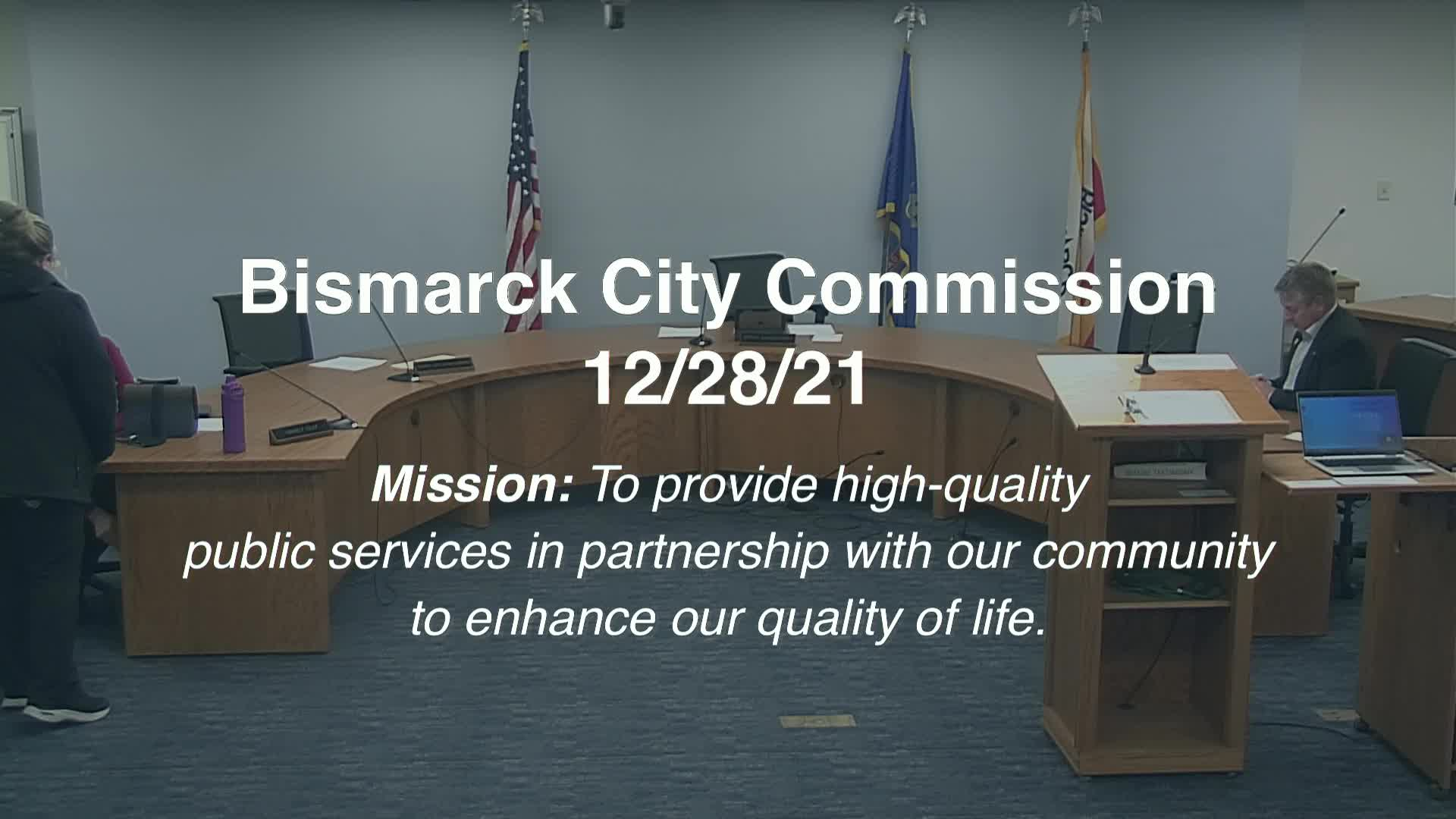 Bismarck City Commission Replay 12/28/21