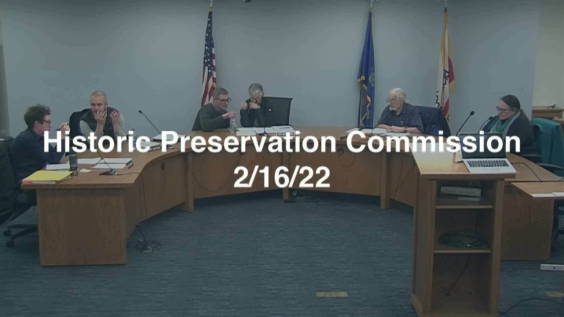 Historic Preservation Commission Special Meeting Replay 2/16/22