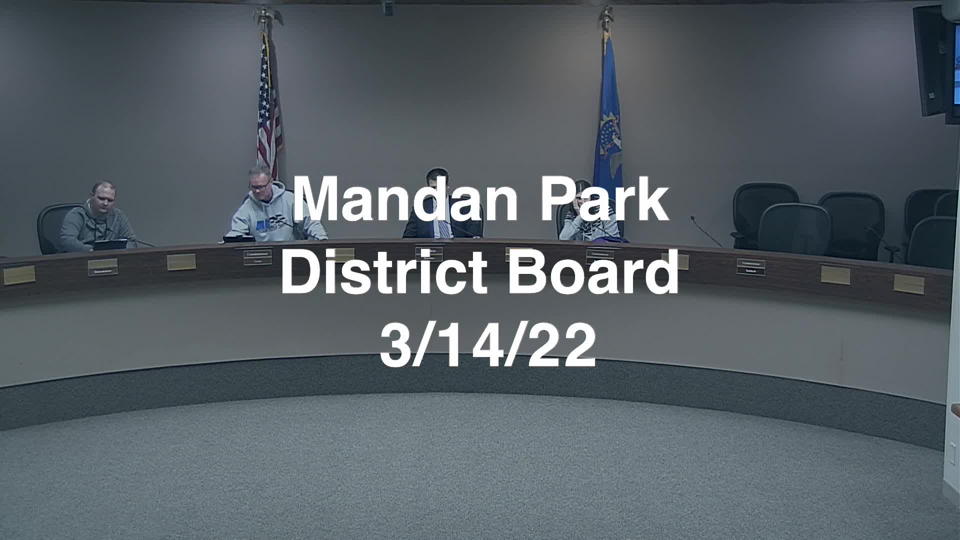 Mandan Park Board Replay 3/14/22
