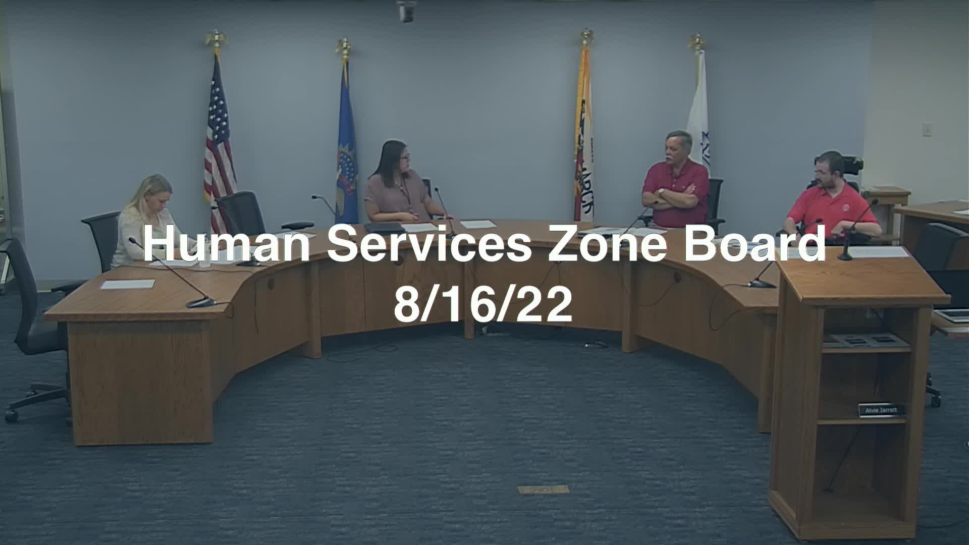 Burleigh County Human Service Zone Board Meeting Replay 8/16/22